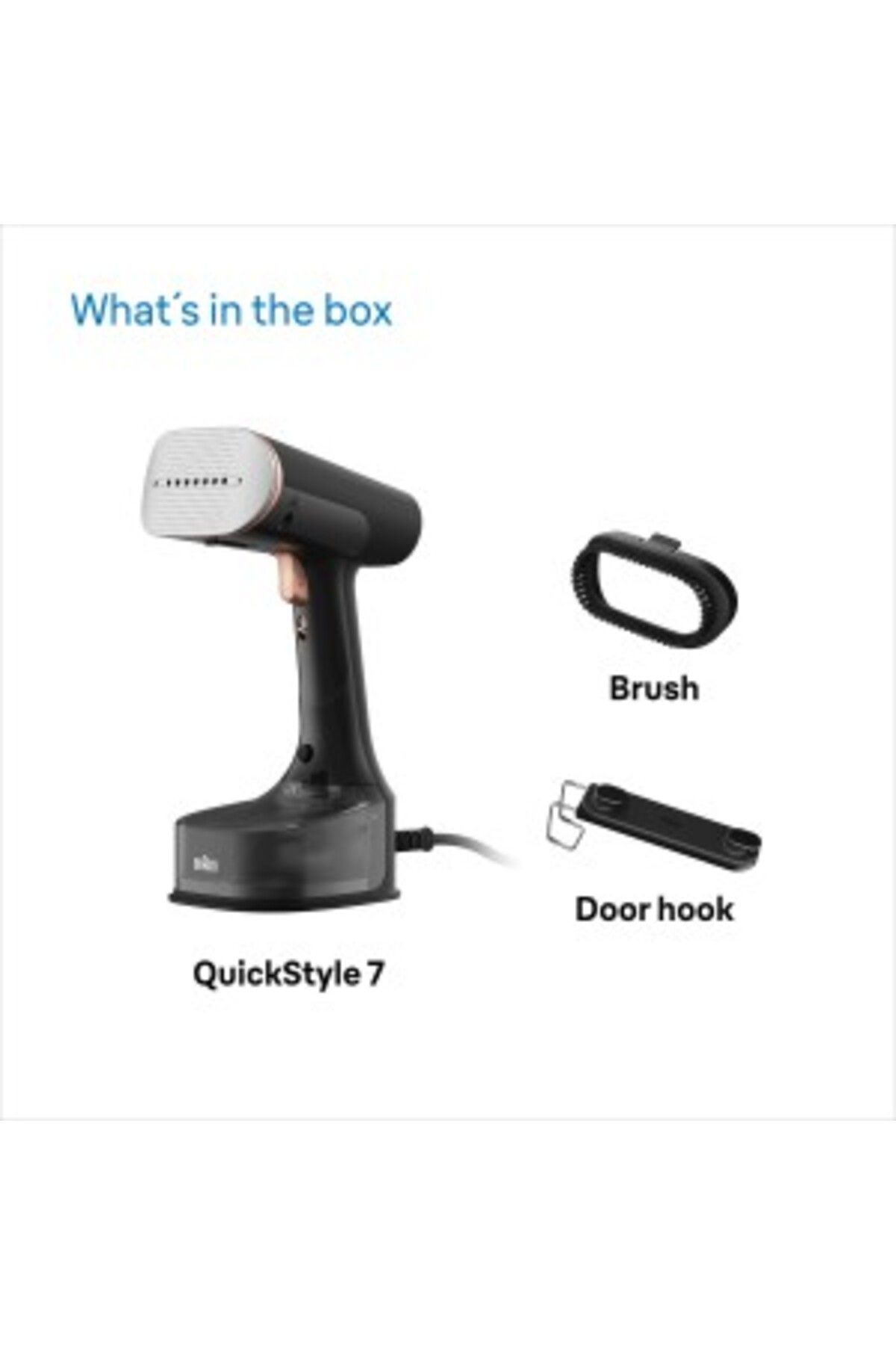 Braun-QuickStyle 7 - 1600W 35sec rapid heat up, Dual FreeGlide 3D, Kills 99.99% becteria - GS-7077 4