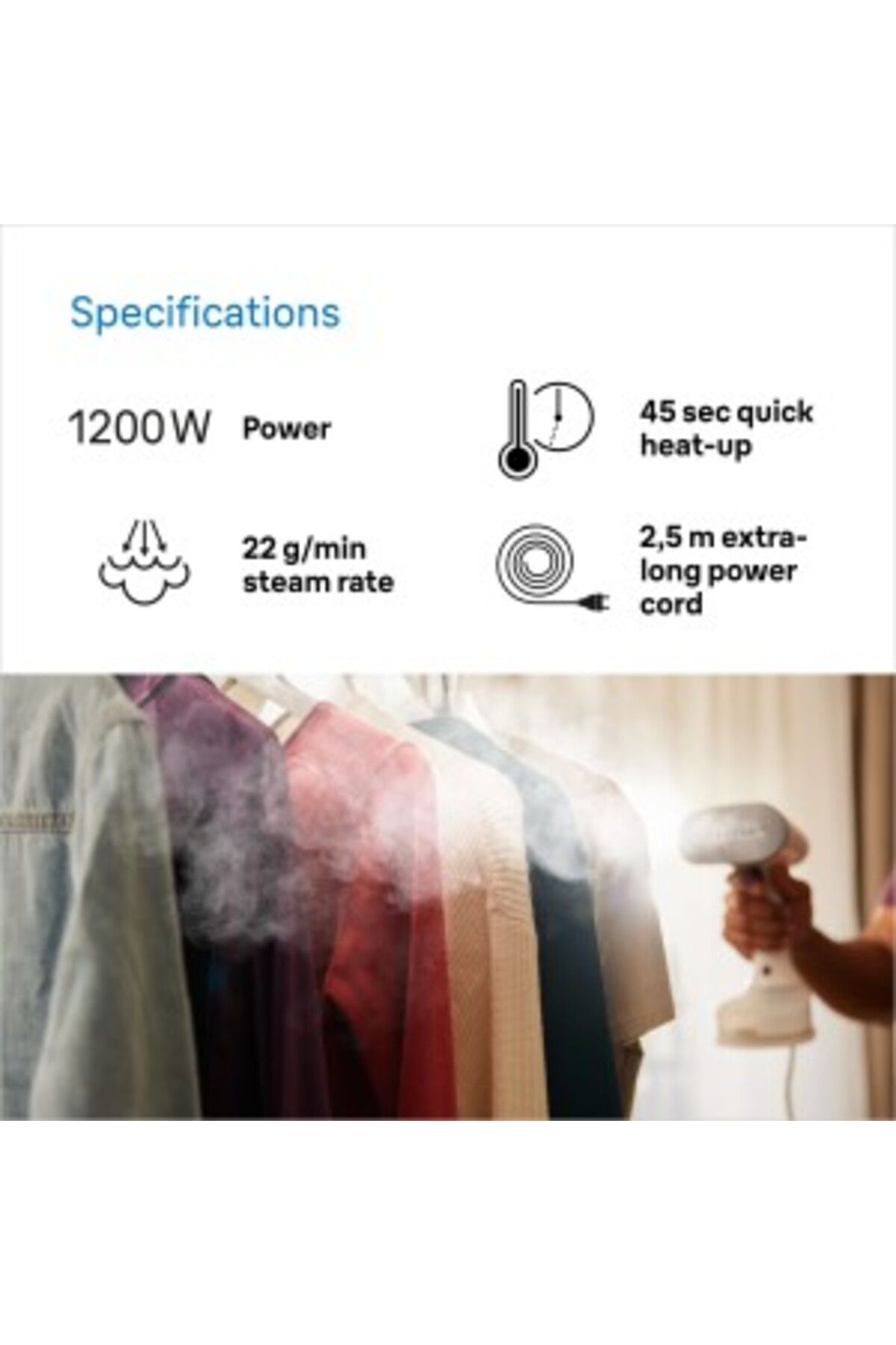 Braun-QuickStyle 5 1200W, 45sec rapid heatup, Dual FreeGlide 3D, kills 99.99% bacteria - GS 5011 5