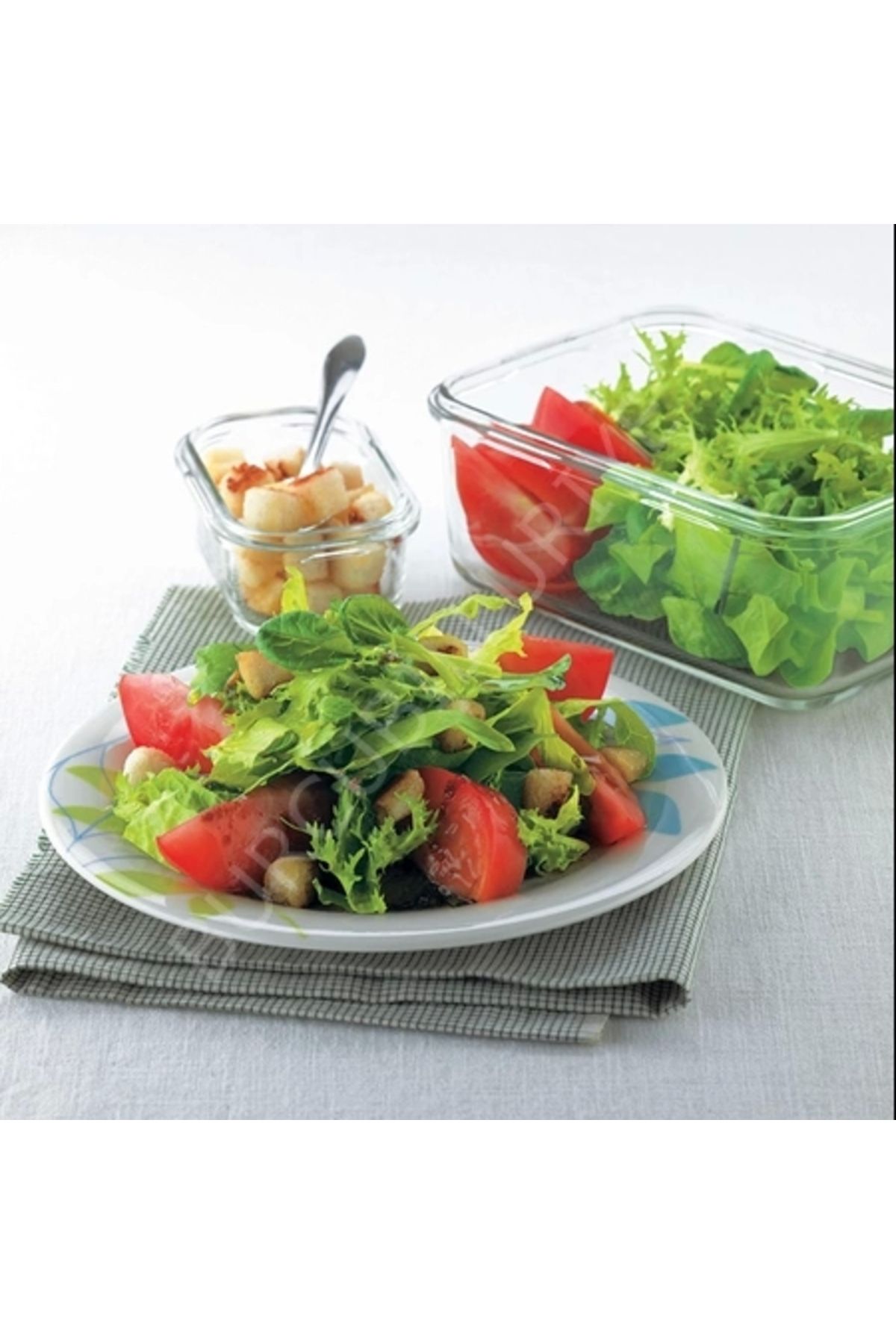 BİEV-Glasslock Rectangular Plus Glass Storage Container 900 Ml 4