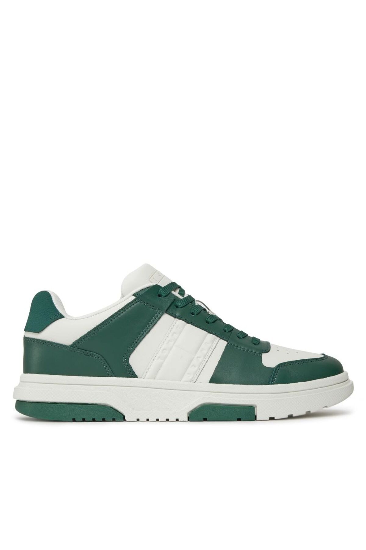 کفش پیاده روی سبز مردانه TJM چرمی Cupsole 2.0 اورجینال Tommy Hilfiger