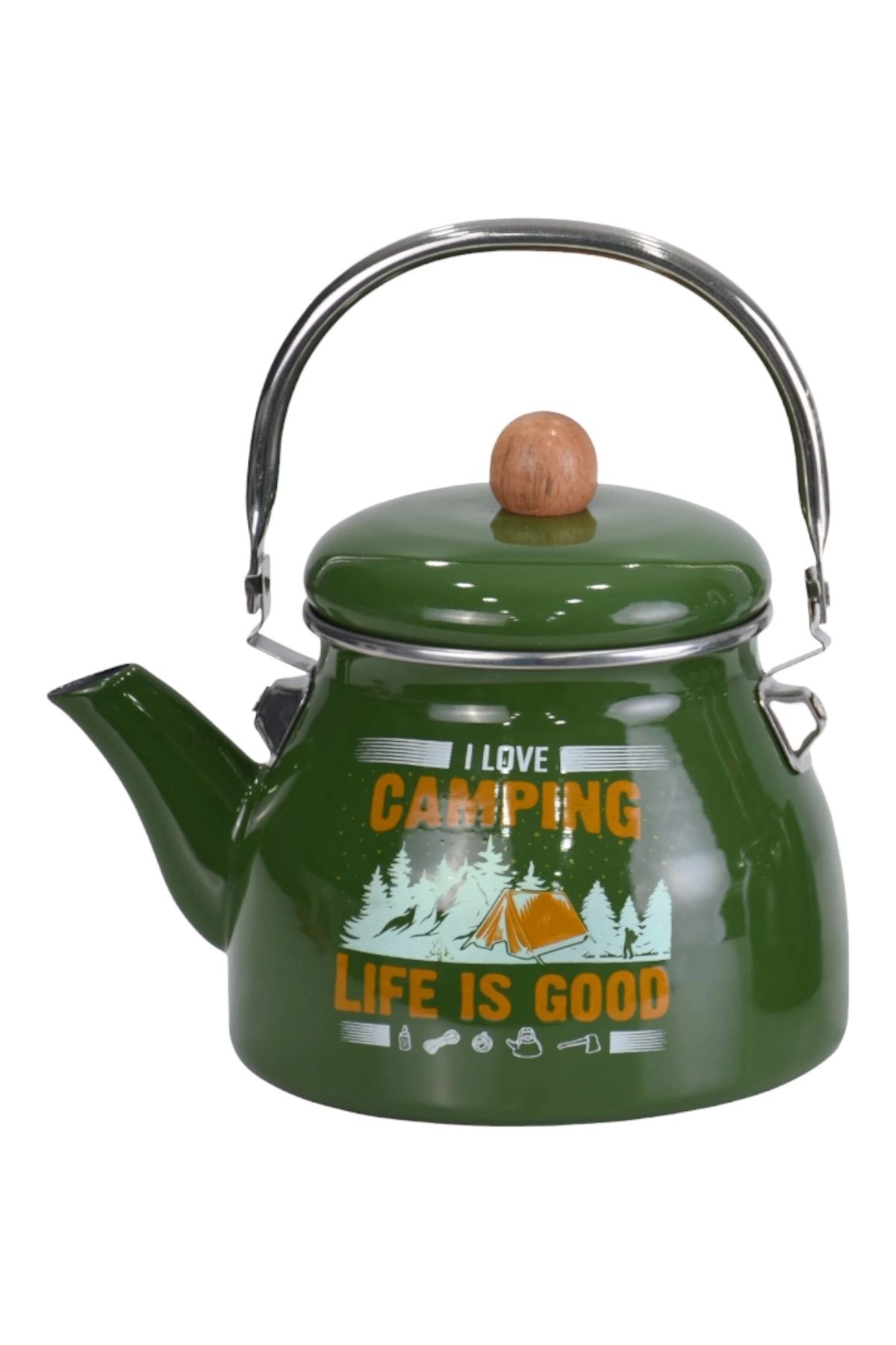 PR HOME Camping Emaye Demlik Kettle Büyük 2.1 Lt