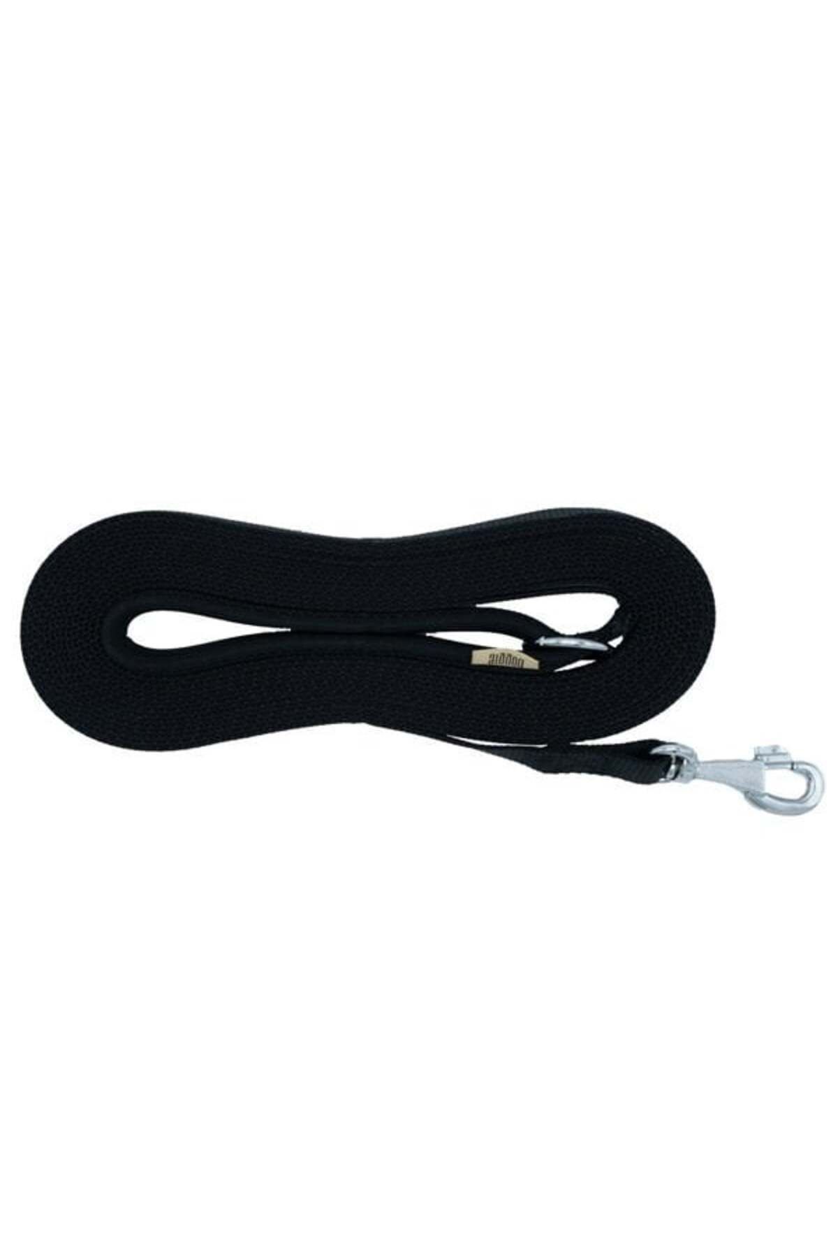 O Dog Doggie Konfor Dokuma Özel Üretim Köpek Gezdirme Tasması Siyah 2.5x300 Cm - Petshopundan
