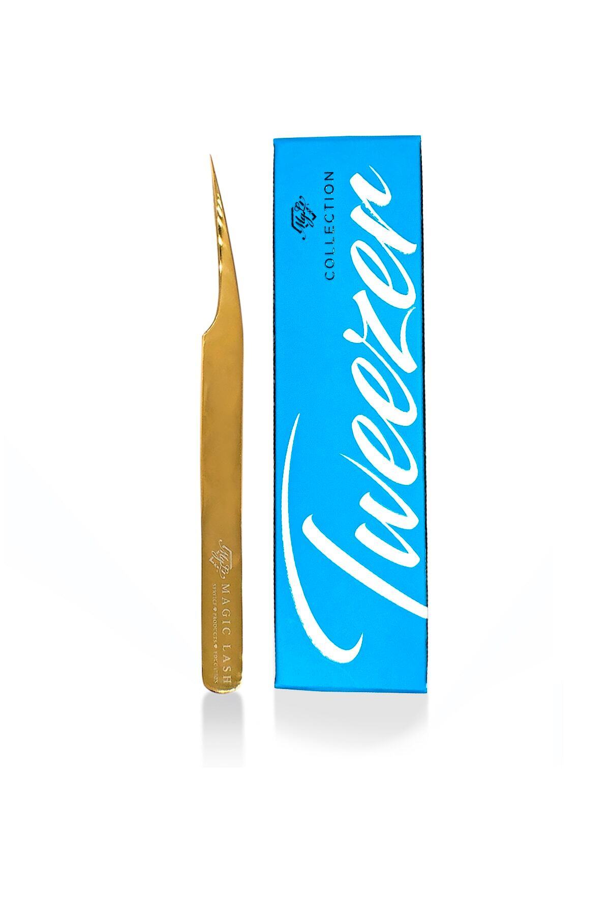 Gold Düz Ayırıcı Profesyonel Premium Ipek Kirpik Cımbızı — golddüz-2021 — تصویر 4 از 6