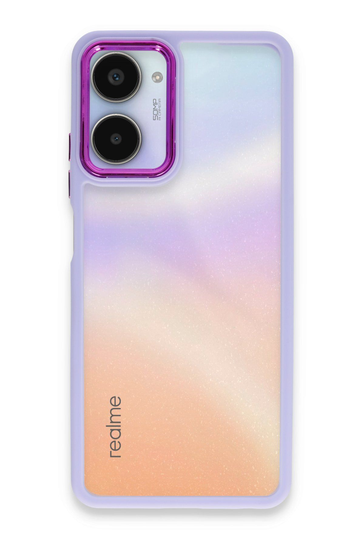 NewFace Realme 10 Pro 5G Kılıf Dora Kapak - Lila HNZRN