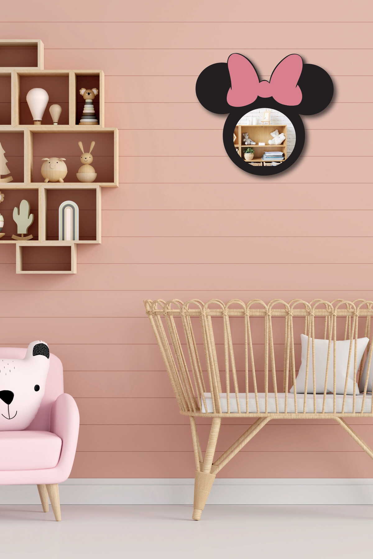 Minnie Mouse Children's Room Decorative Plexiglass Mirror