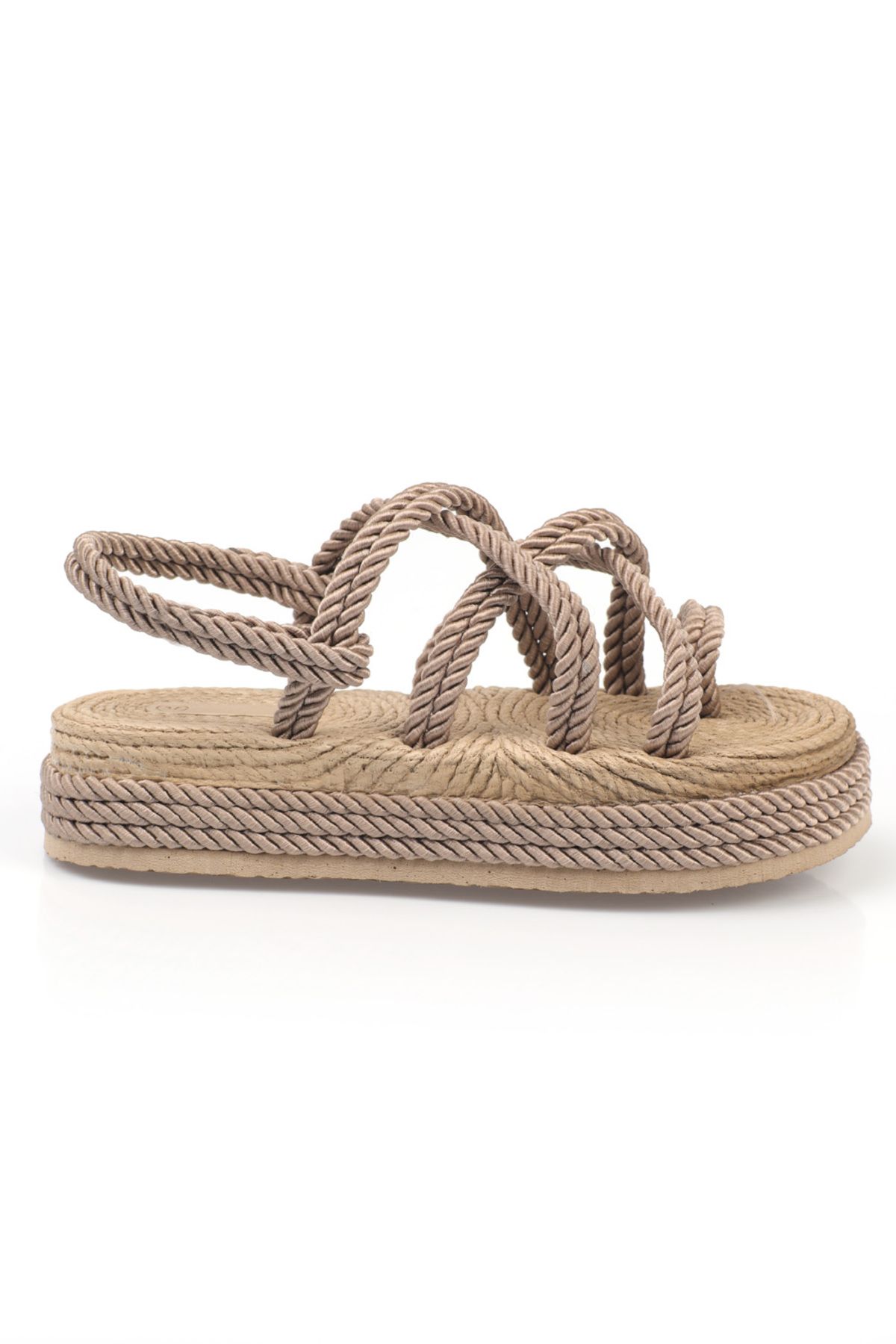 Capone Outfitters-Damen-Sandalen mit Keilabsatz und Schnürung 3