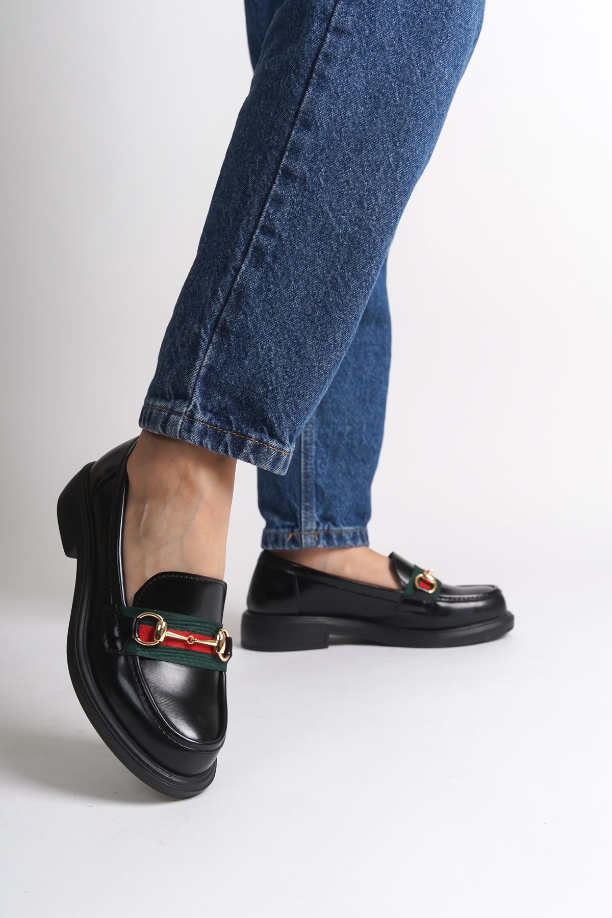 لوفر مشکی زنانه بلوک فلزی اورجینال Capone Outfitters