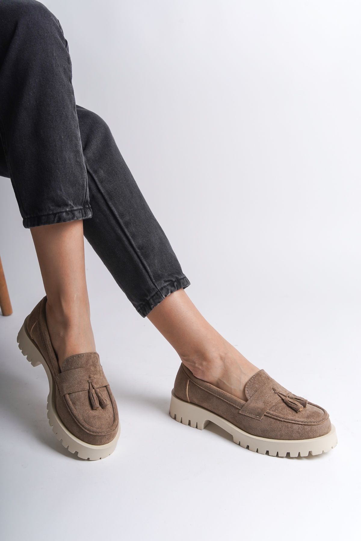 لوفر چند رنگ زنانه Trak Tassel Loafer اورجینال Capone Outfitters