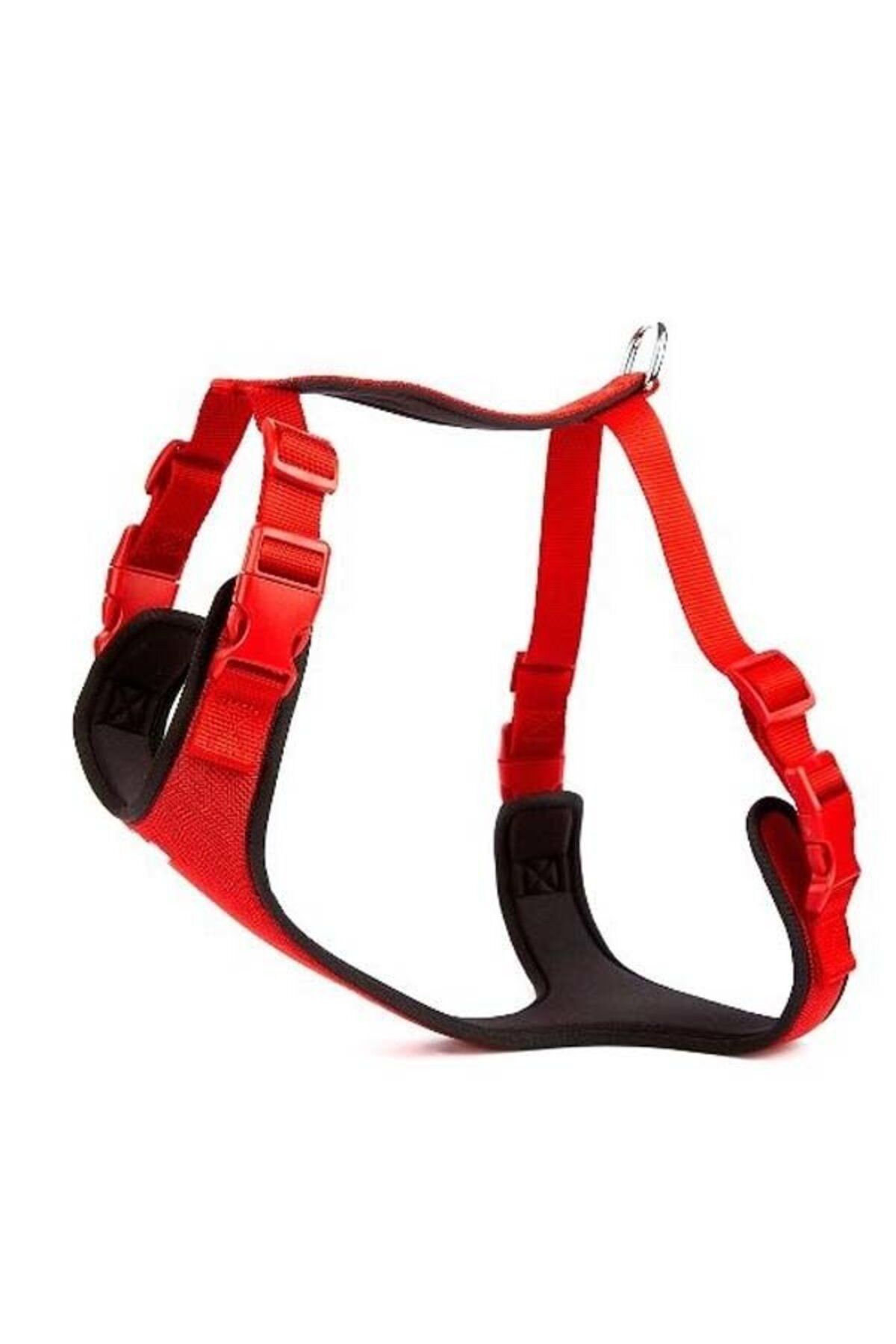 O Dog Doggie Havalı Dokuma Köpek Göğüs Tasması Small Kırmızı 1.5x40-50 Cm - Petshopundan