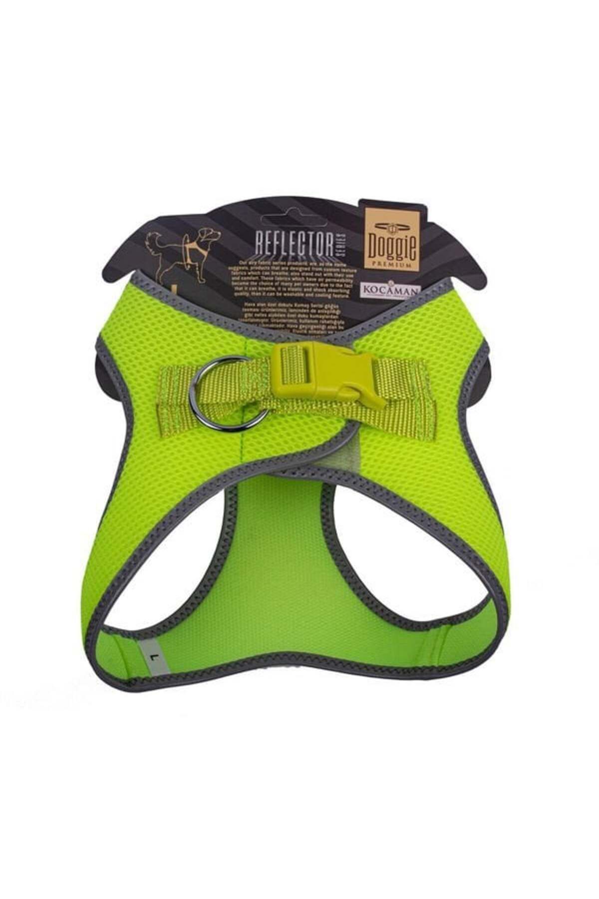 O Dog Doggie Havalı Dokuma Reflektör Küçük Irk Köpek Göğüs Tasması Large Sarı 42-48 Cm - Petshopundan