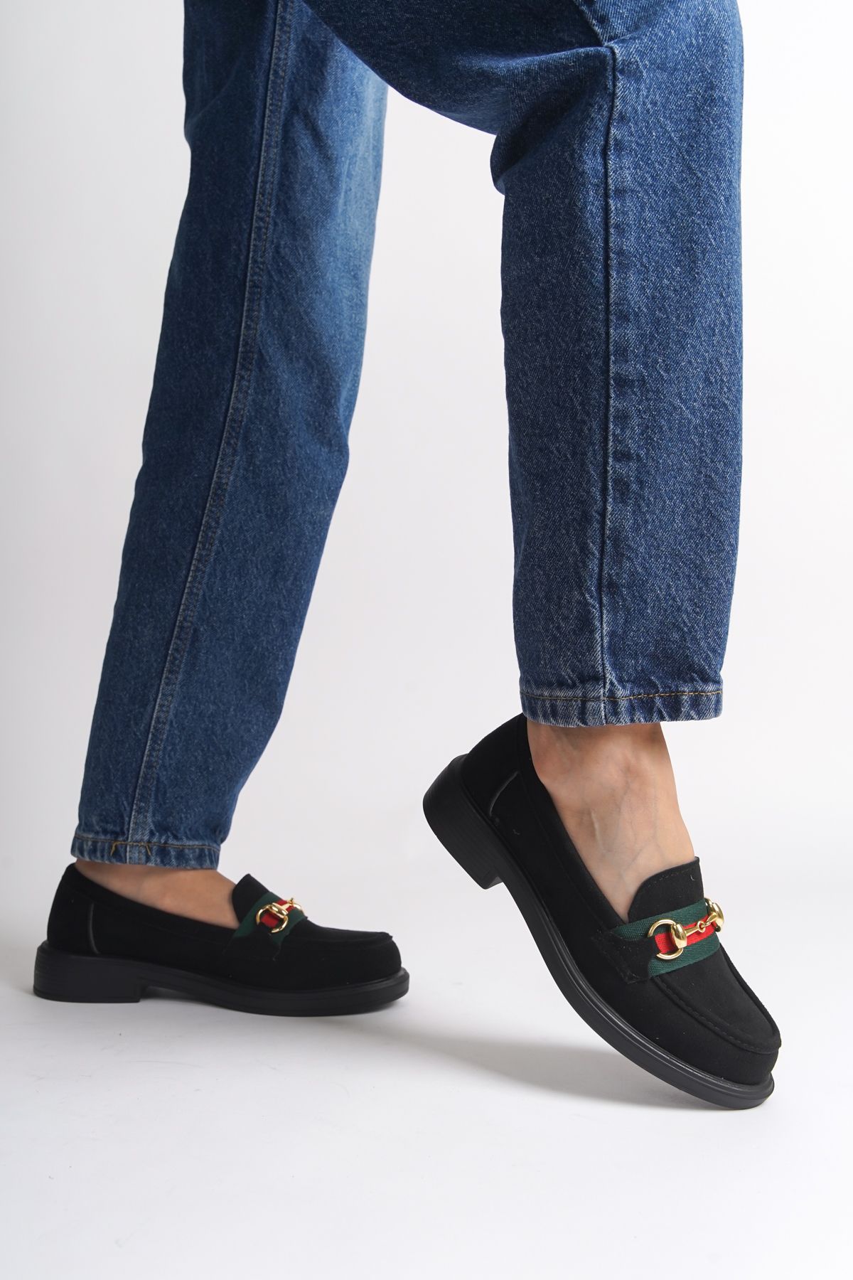 لوفر مشکی زنانه بلوک فلزی اورجینال Capone Outfitters