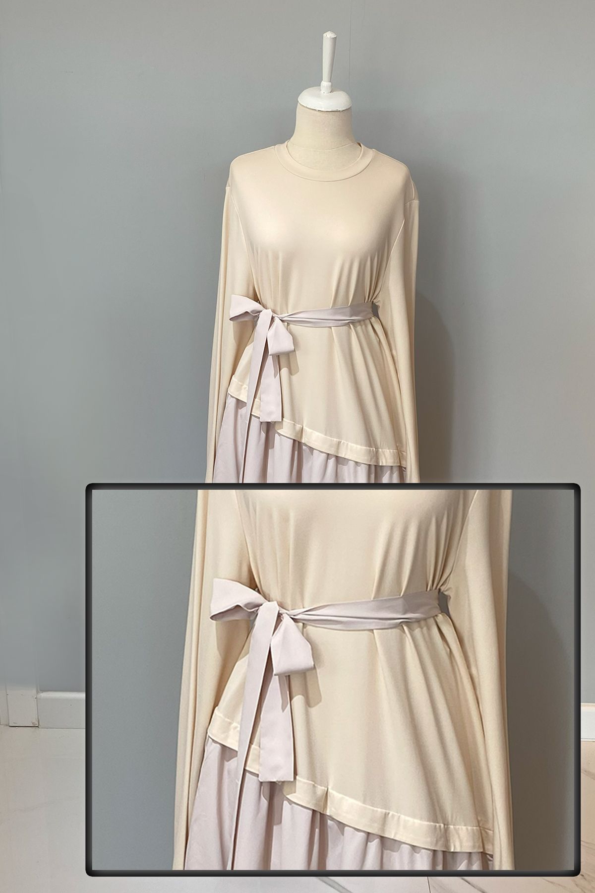 Nuss-Modest Dress - Beige - Maxi 5