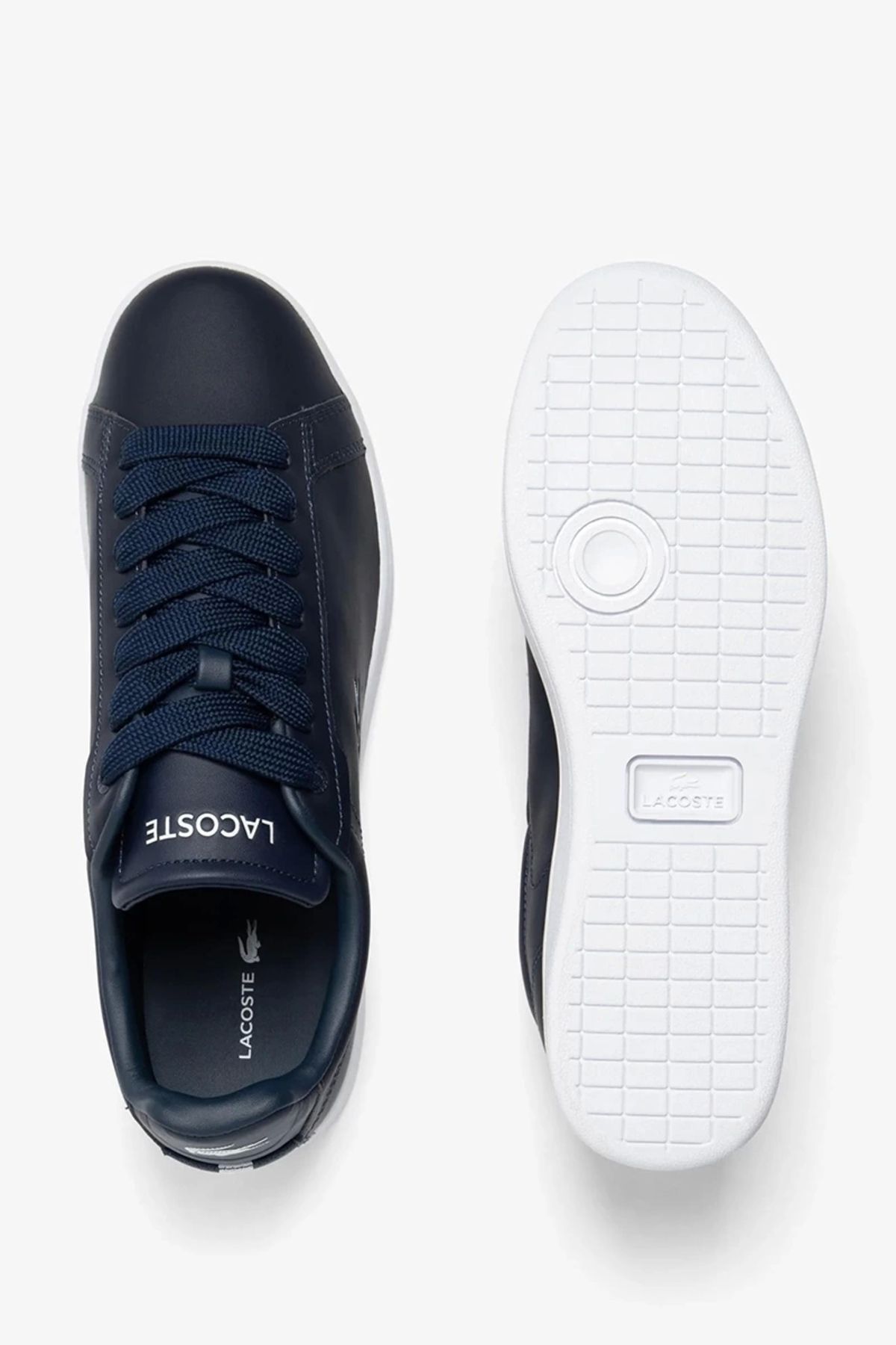 اسنیکر مردانه کفش ورزشی آبی دریایی کارنابی Lacoste
