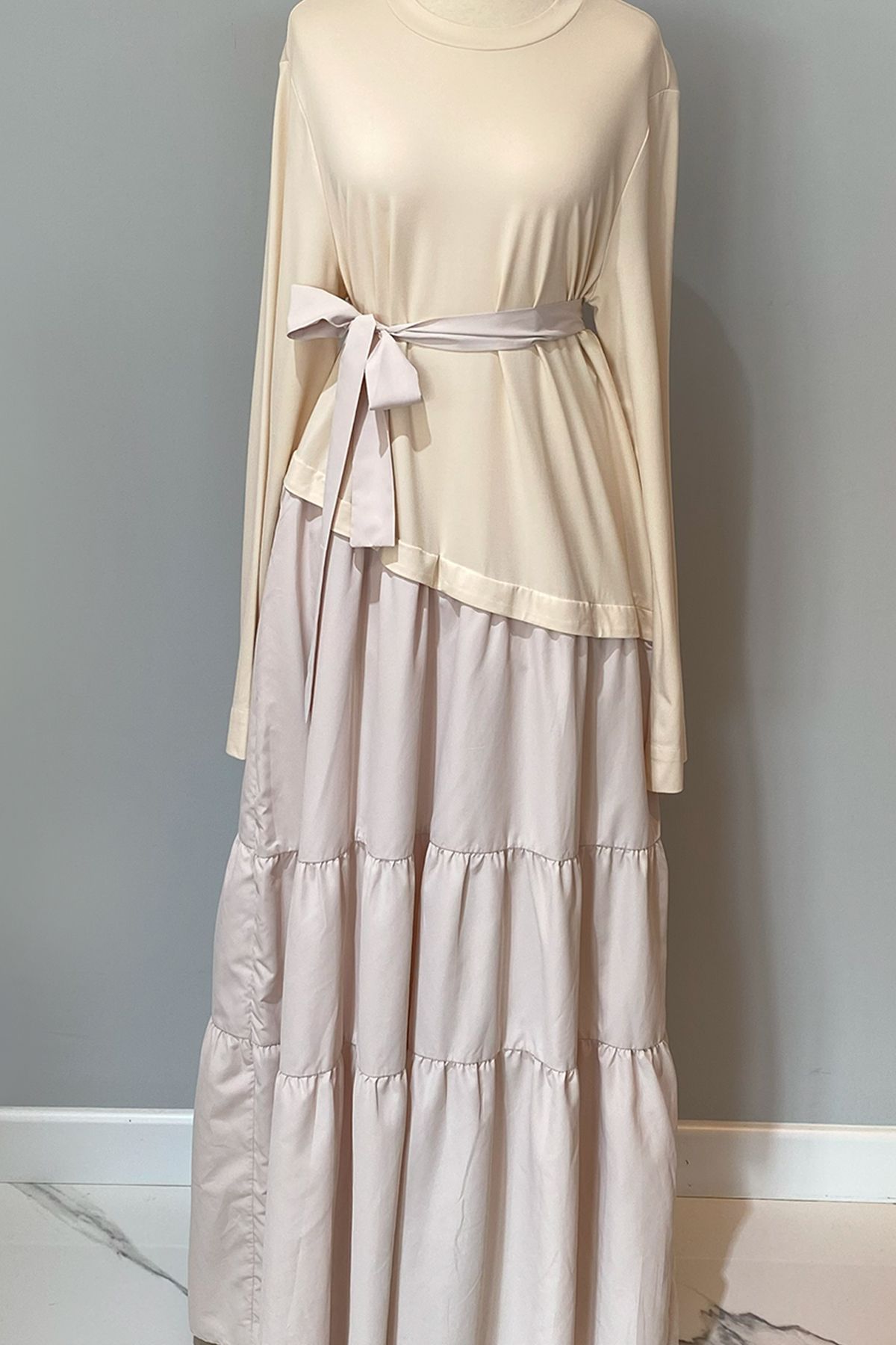 Nuss-Modest Dress - Beige - Maxi 4