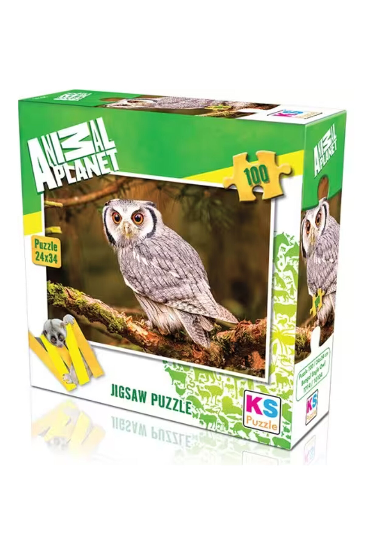 ONUR PUZZLE OYUNCAK Baykuş Hayvanlar Alemi 100 Parça Puzzle