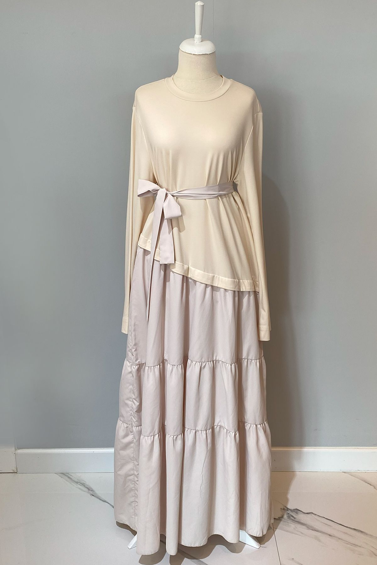 Nuss-Modest Dress - Beige - Maxi 2