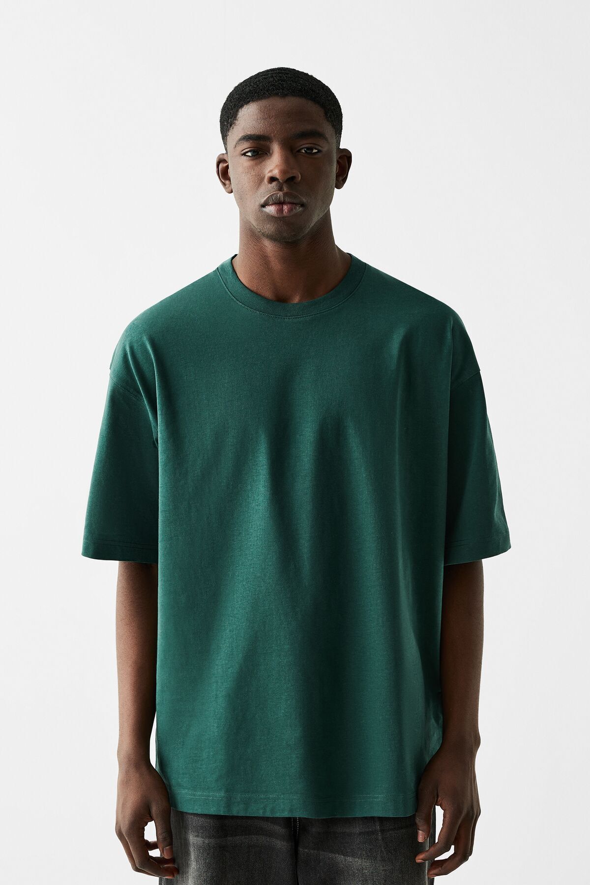 Bershka-Oversized short sleeve T-shirt 1