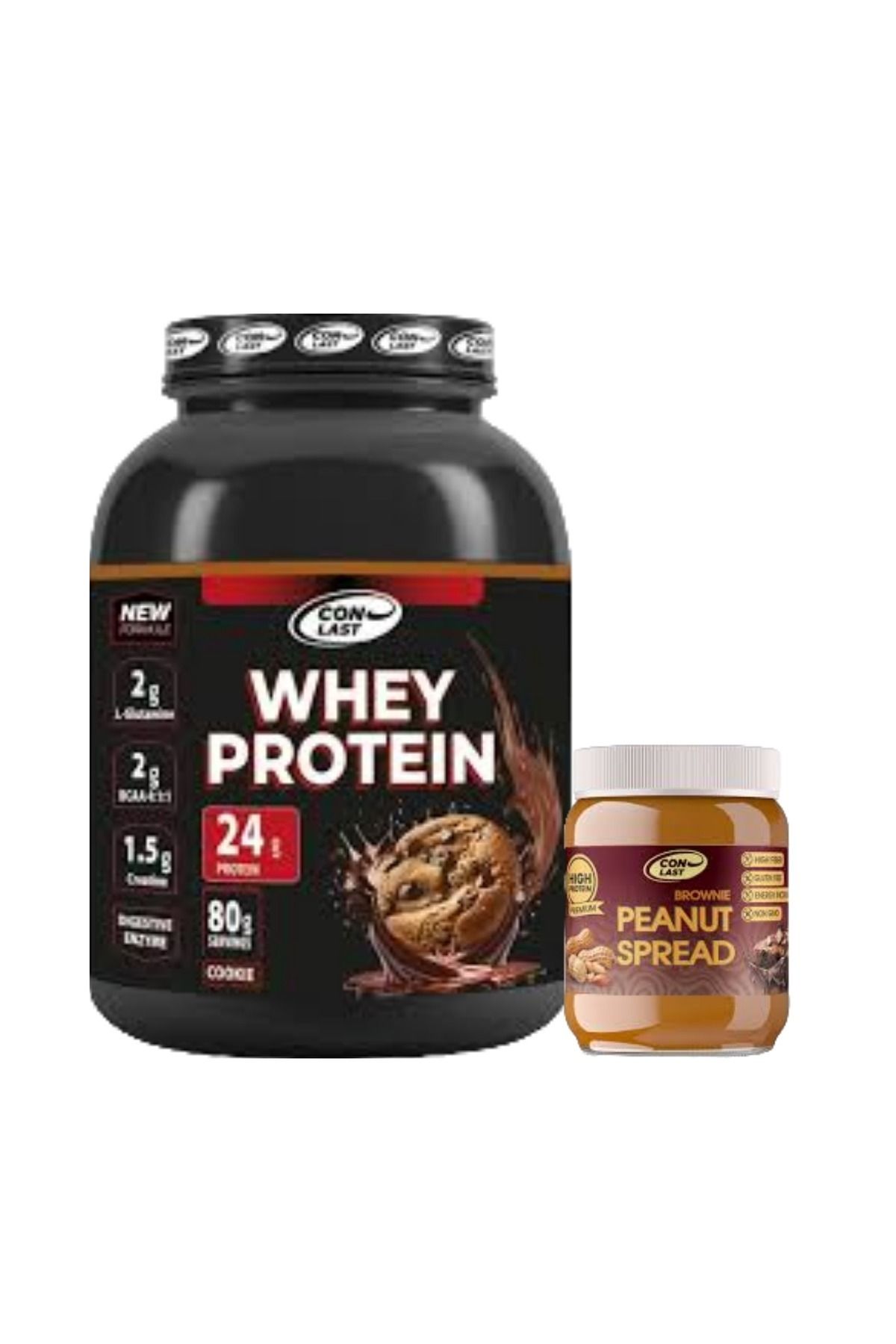 Conlast WHEY PROTEİN KURABİYELİ 2000G FISTIK EZMESİ BROWNİLİ