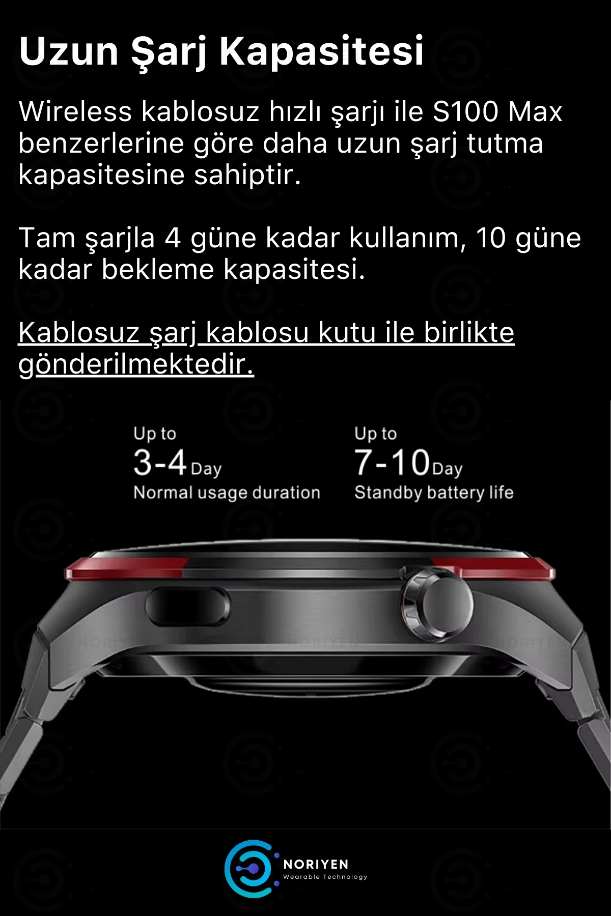 Premium Serisi 1.62 İnç Yuvarlak Full HD Ekran Spor ve Sağlık Sensörlü Şık IOS Android Akıllı Saat