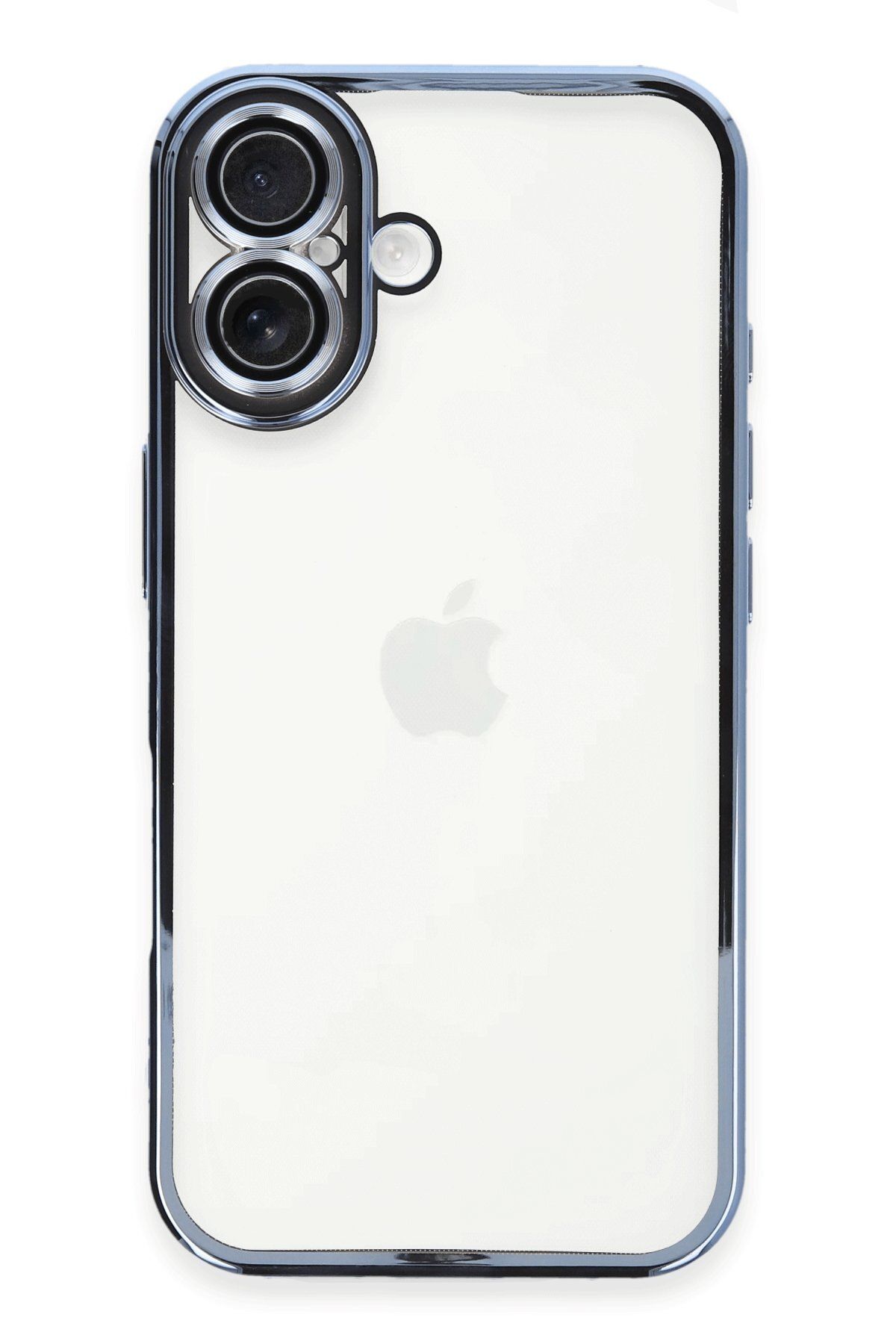 Leybaks Iphone 16 Plus Uyumlu Kenarları Renkli Şeffaf Dayanıklı Kılıf