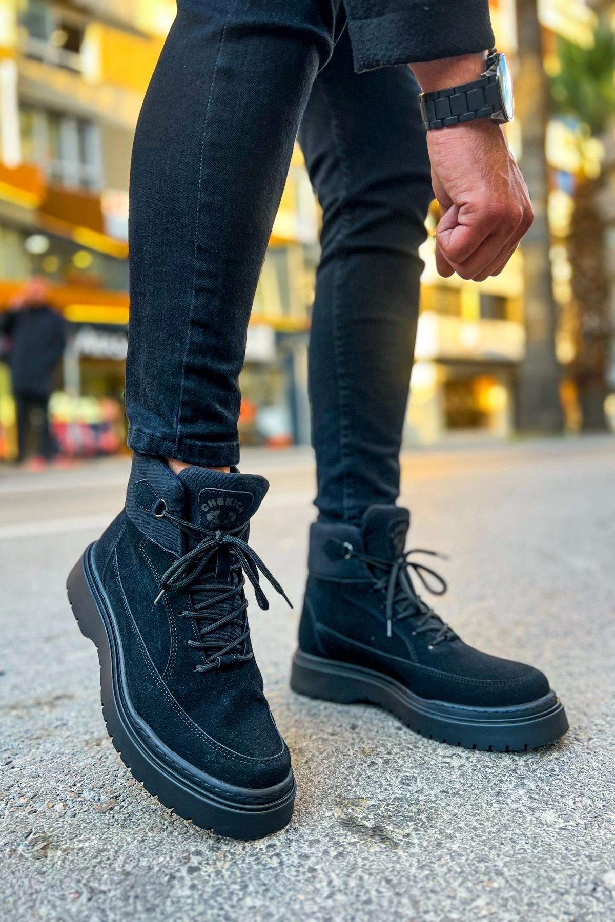 Chekich-Black Men's Boots 4