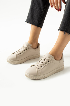 ŞNG Ayakkabı Kadın Bej Basic Spor Ayakkabı