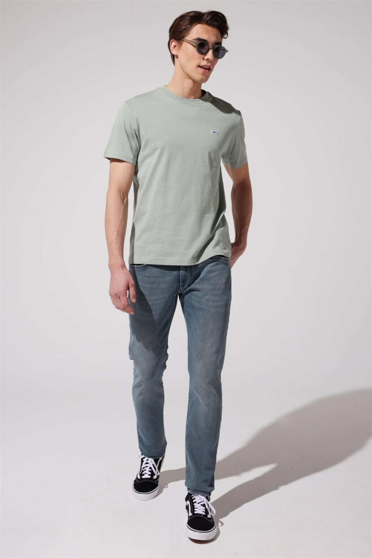 Lee  Luke Slim Fit Dar Kesim Normal Bel Mavi Esnek Jean Kot Pantolon - Görsel 6