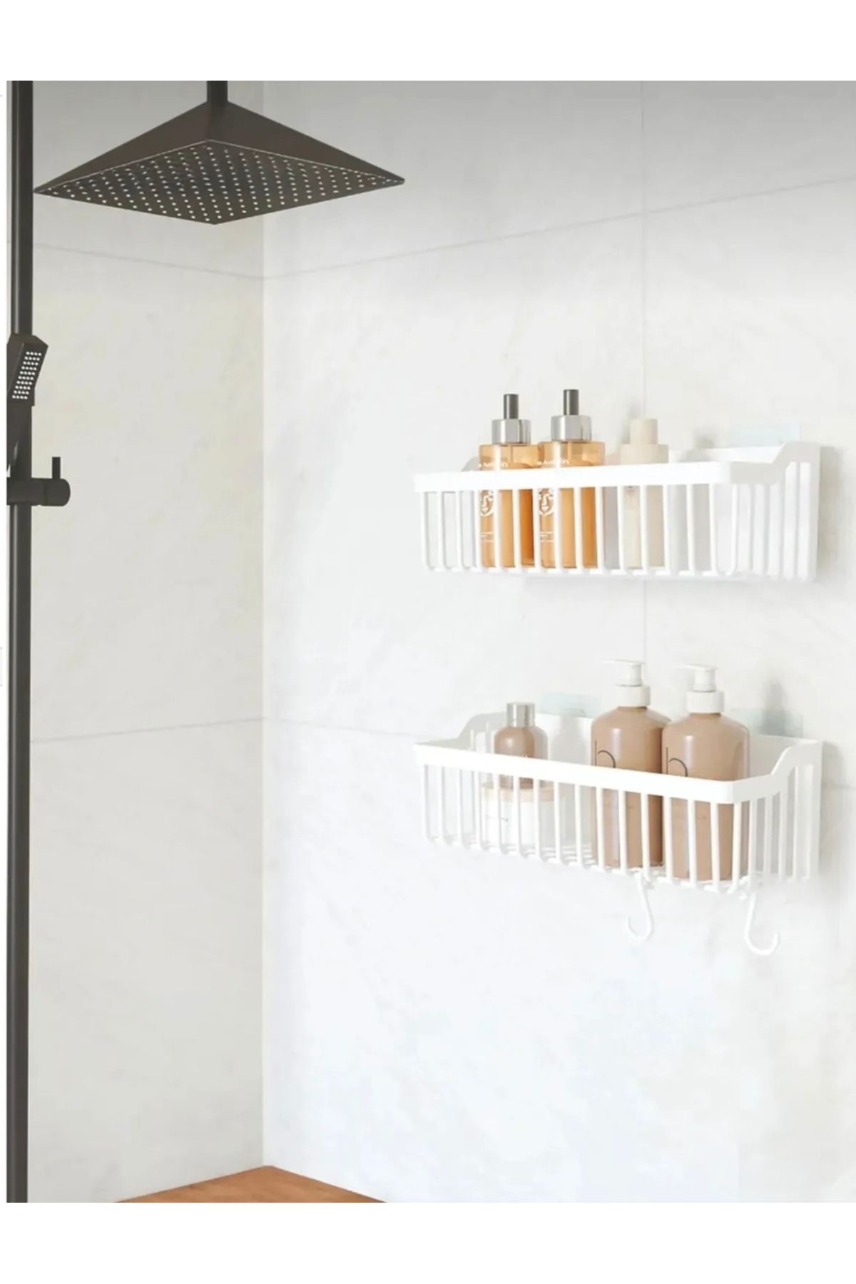 2li Organizer Yapışkanlı Banyo ve Mutfak için Raf 26x10cm