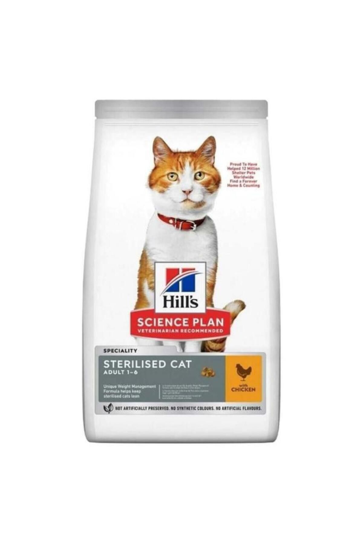 Hill's Young Adult Sterilised Tavuklu Kısırlalaştırılmış Yetişkin Kuru Kedi Maması 3 Kg