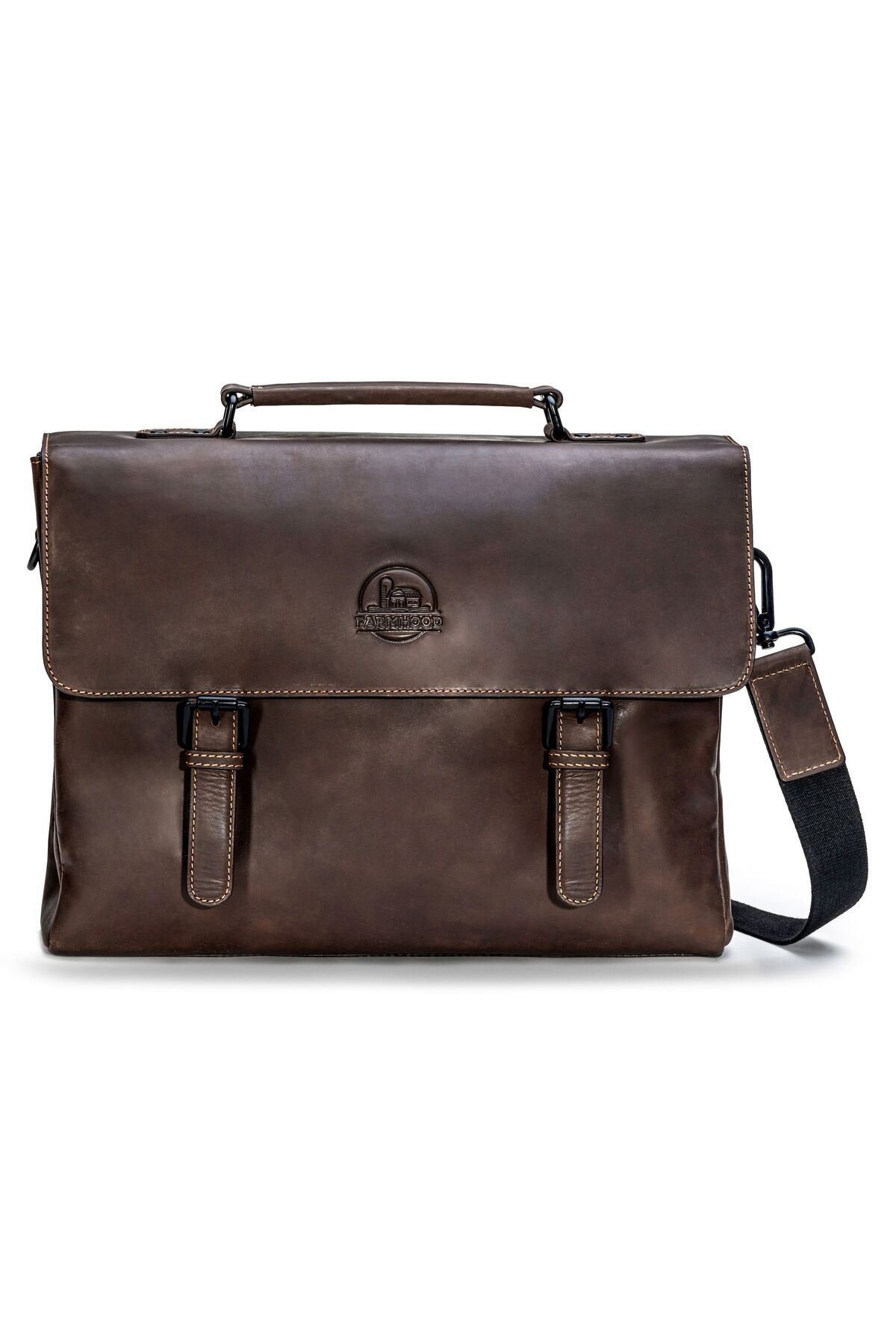 Farmhood-Messenger Bag - Braun - Unifarben 1