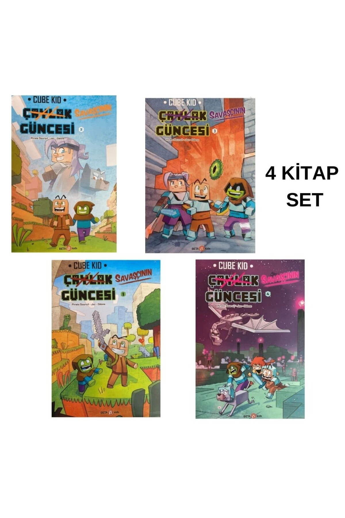 Beta Kids Cube Kid Çaylak Güncesi 4 Kitap Set Minecraft - Fiyatı