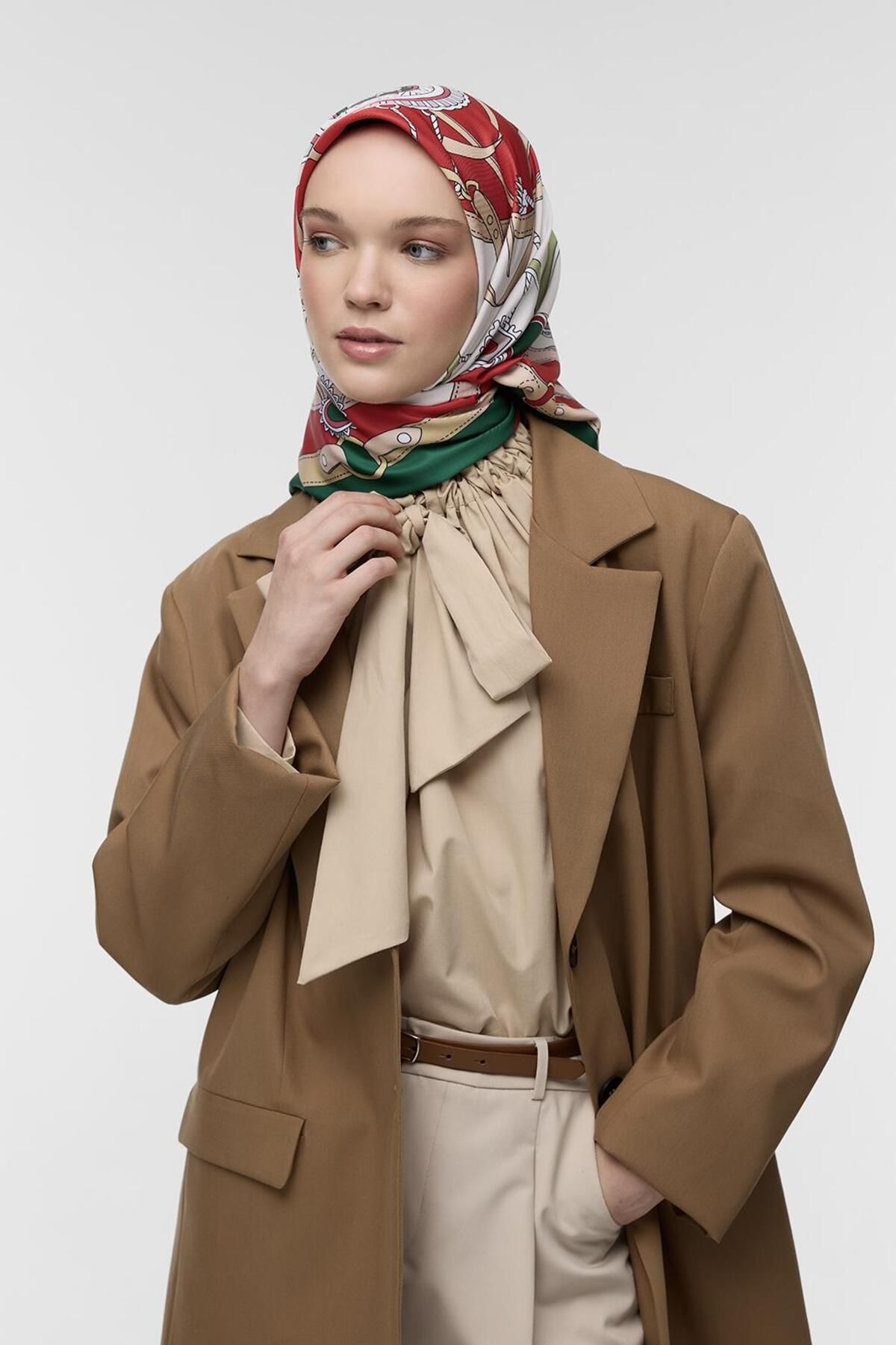 روسری سبز ̇PEK اورجینال Qef