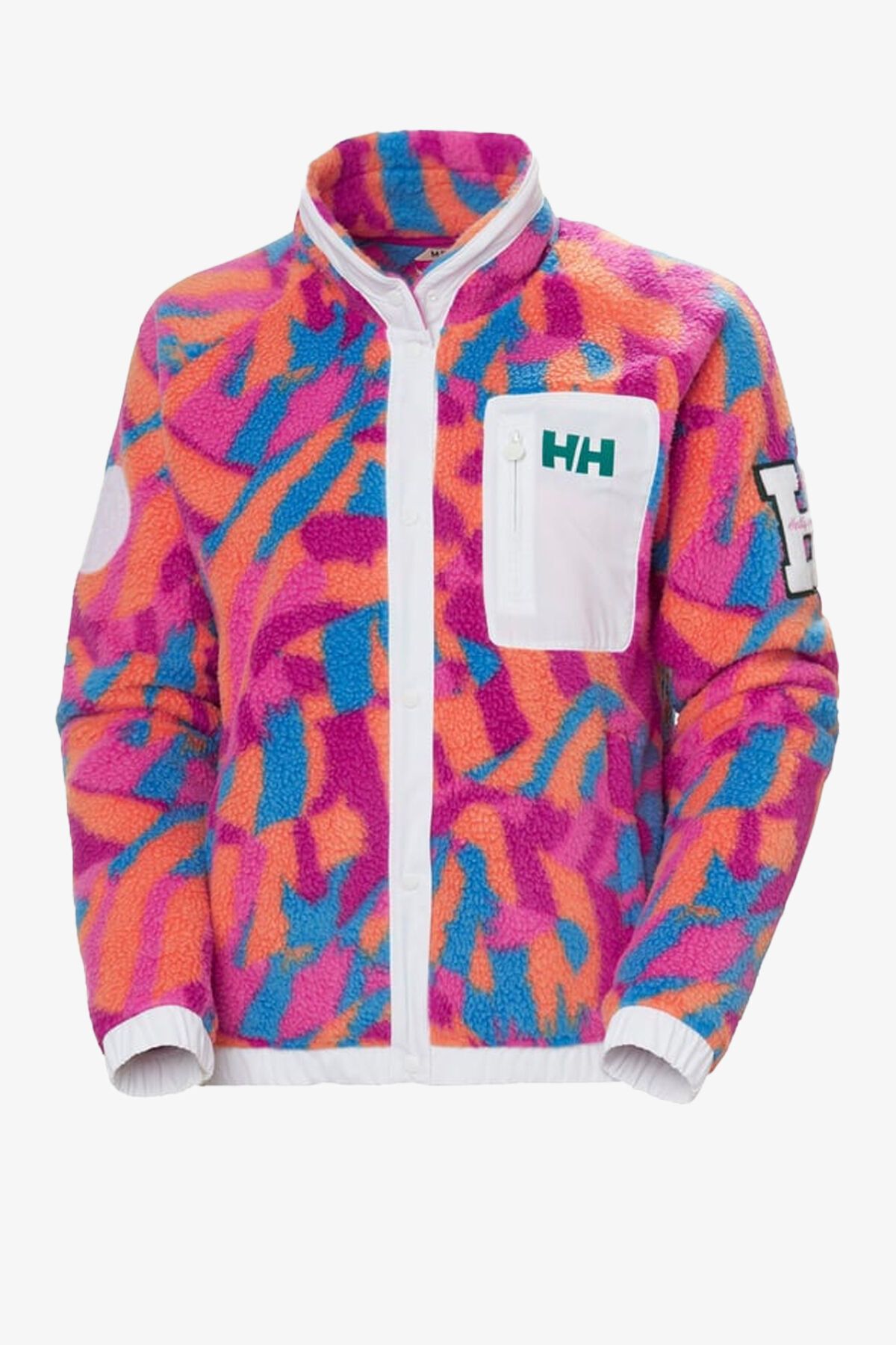 Helly Hansen-Helly Hansen W Imperial Pink Fleece - Women'S, Pleat Printed Snap 63373-664 2