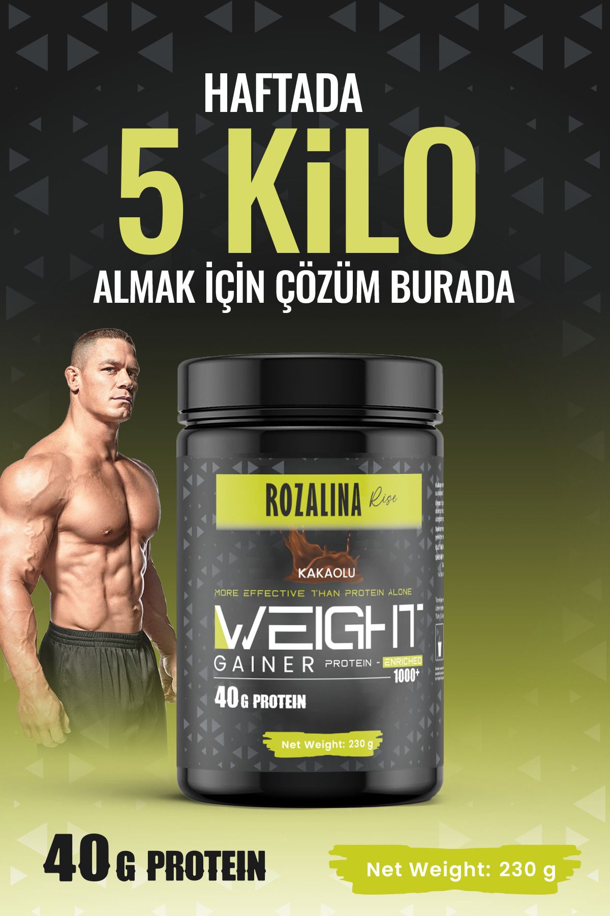 Kilo-aldırıcı Protein Besin Destekleyici Muz Ve Kakao Aromalı Karışım Kilo Aldıran (1’Lİ SET)