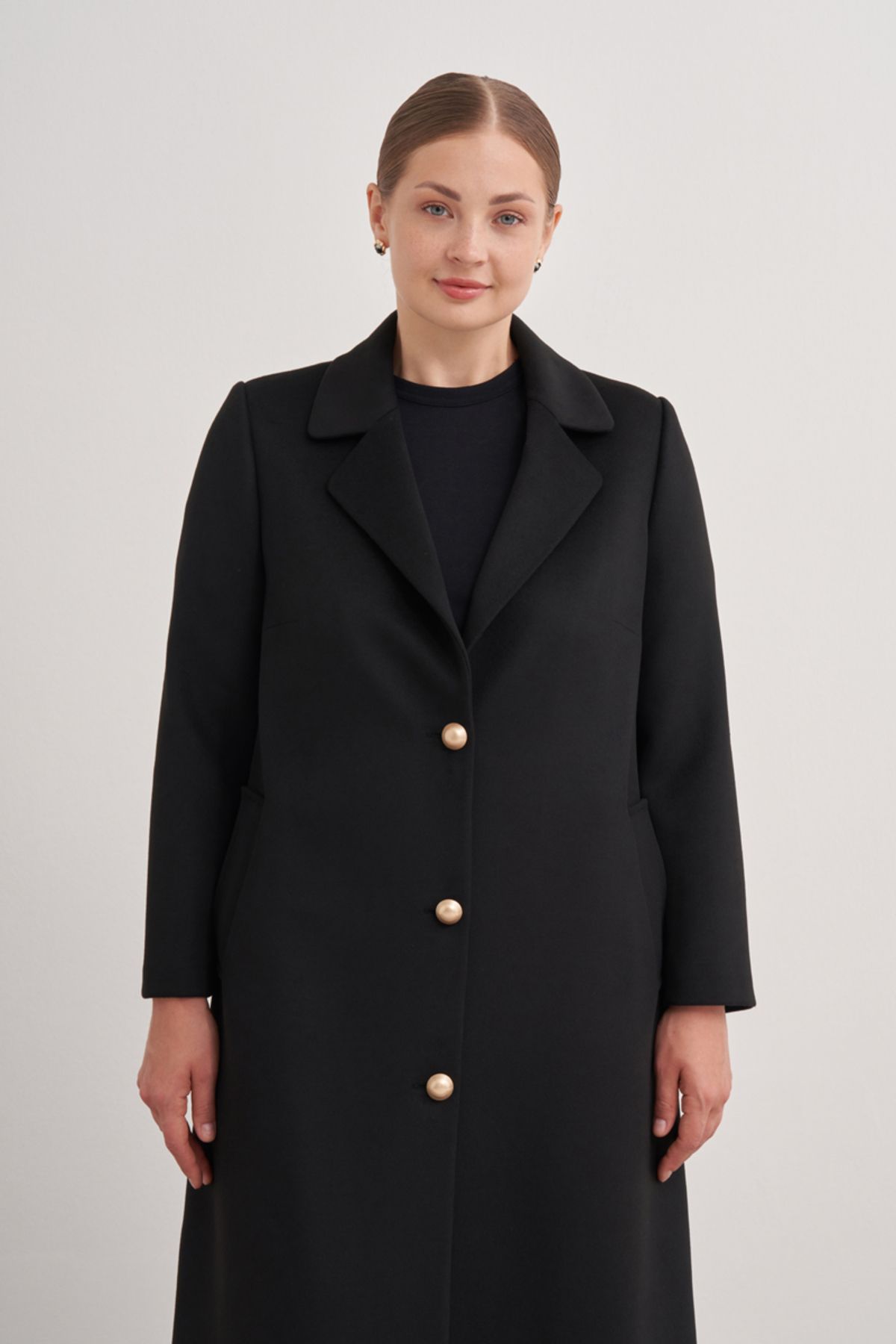 Aker-8582112   Swallow Collar Coat 5