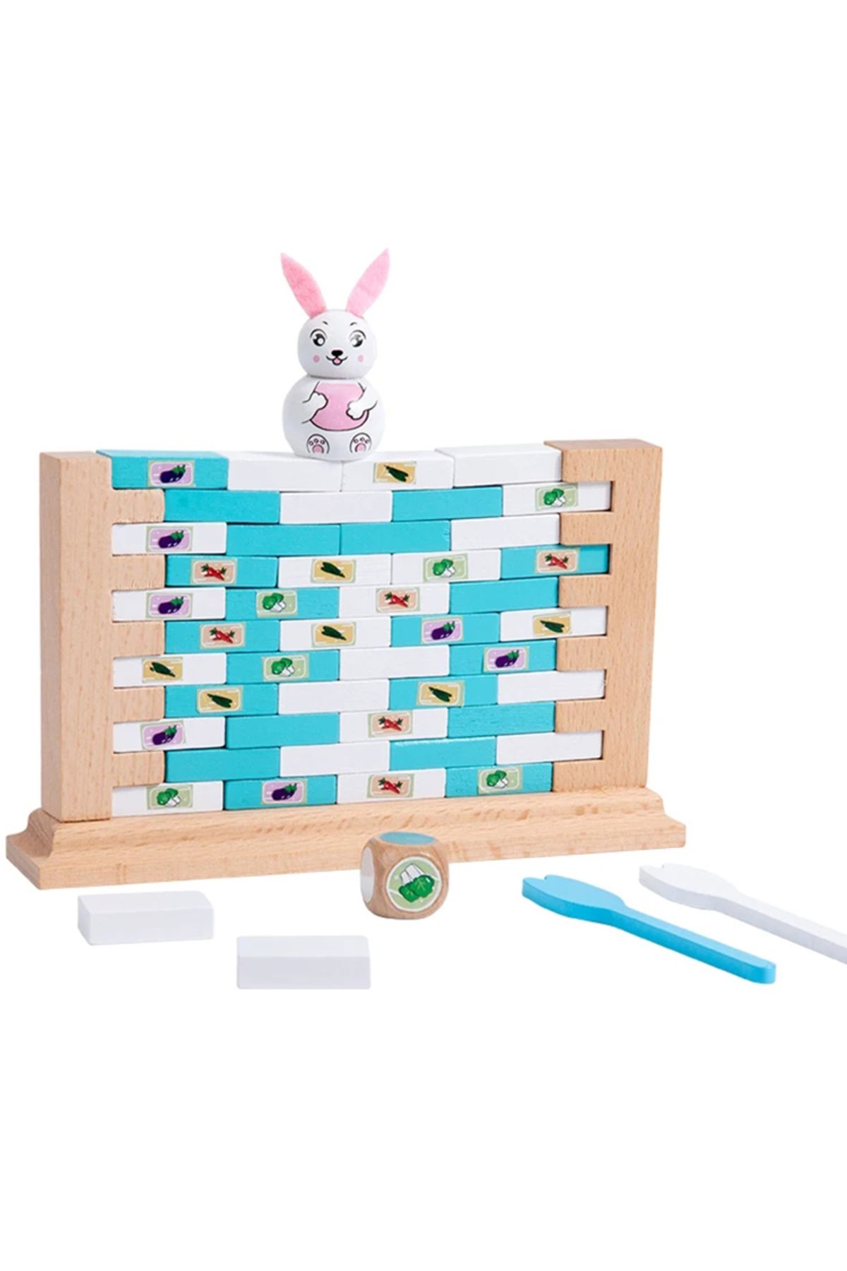 Choice-Wall Demolition Game Knock On Ice Brick Rabbit Building Push Stacking Board Educational Parent-Ch... 8