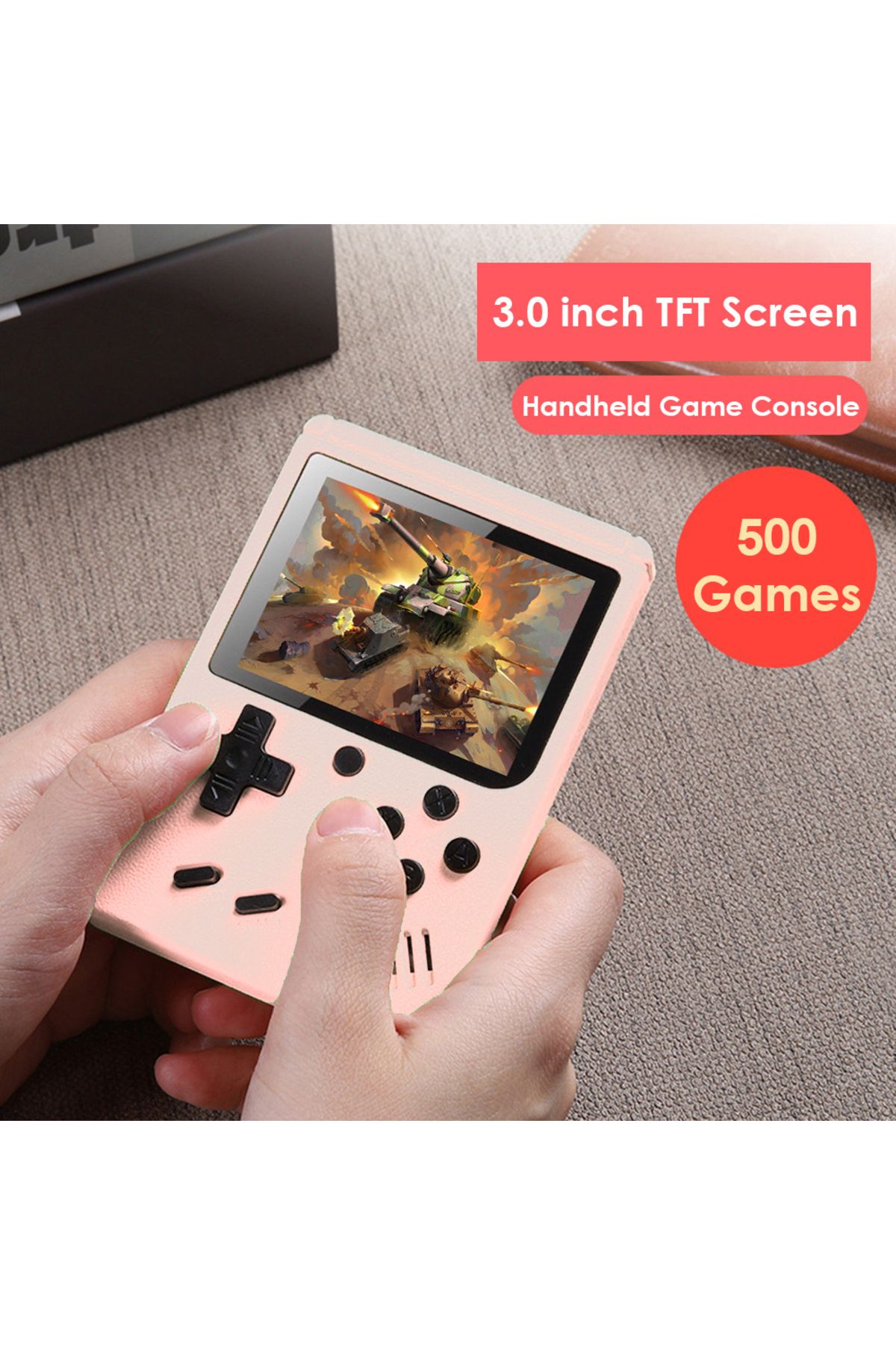 APWIKOGER-Retro Handheld Video Game Console 3 Inch TFT Screen with 800/500/400 FC Classic Games Nostalgic G... 3
