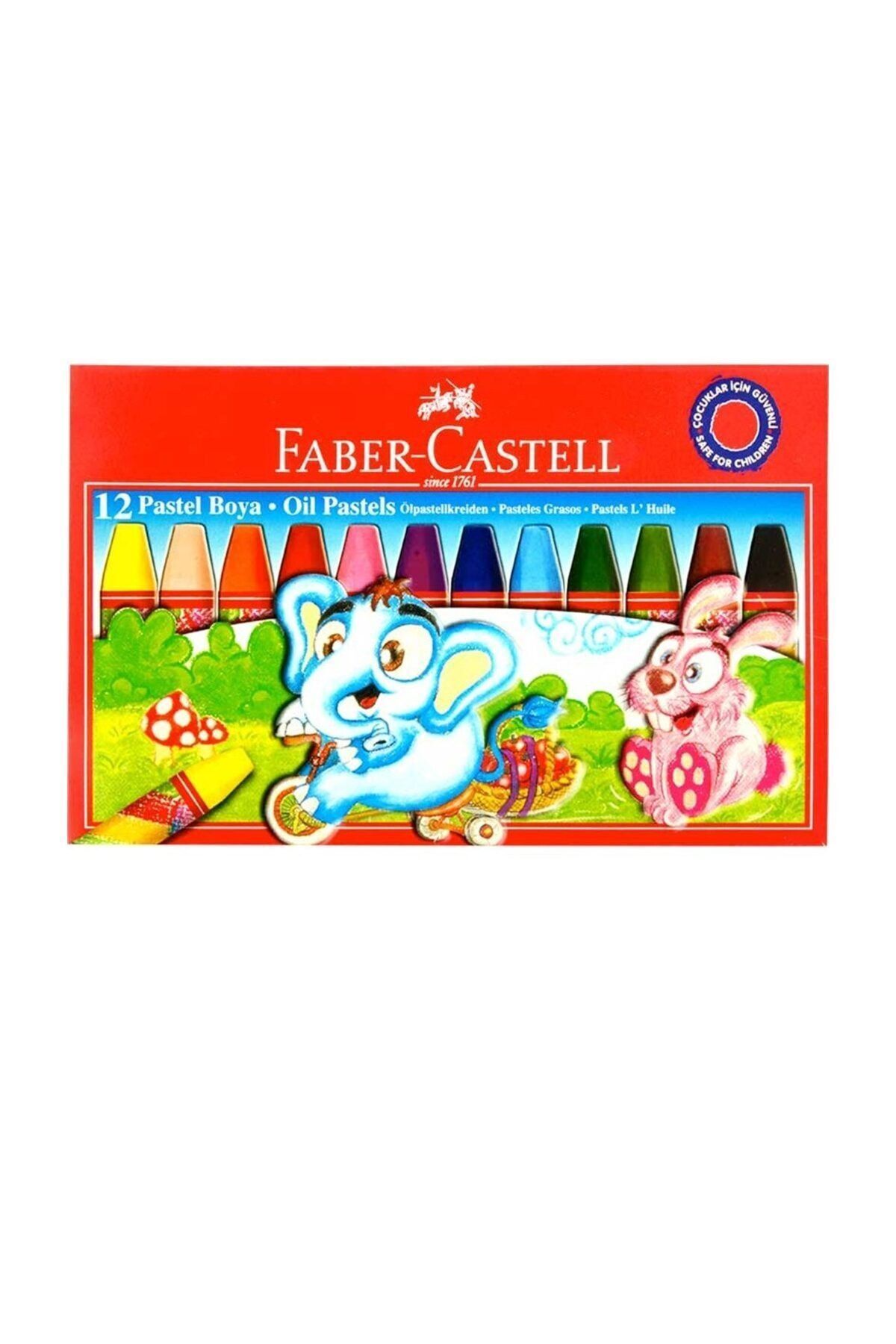 Faber Castell 12 Renk Karton Kutu Pastel Boya