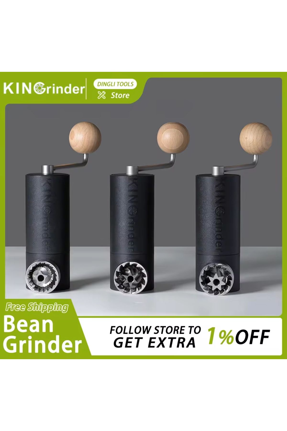 Choice-KinGrinder P0 P1 P2 Coffee Bean Hand Grinder Italian Coffee Precision Hand Portable Home Mill Out... 2