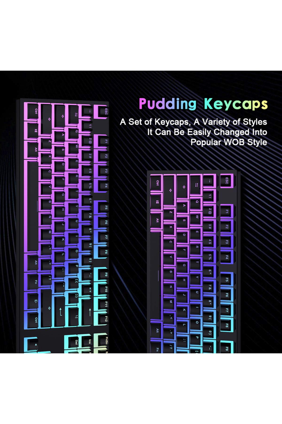 Romoral-PBT Keycaps 119 Keys OEM Profile Set Custom Keycap for Key Caps Pudding keycap For MX Switch Mech... 4