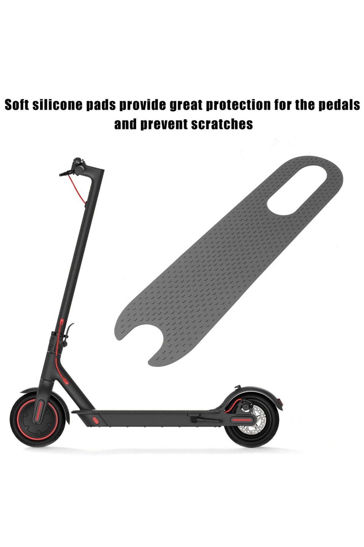 Choice-Silicone Foot Mat for Xiaomi M365 Pro Electric Scooter Rubber Foot Pad Anti-slip Black Adhesive P... 5