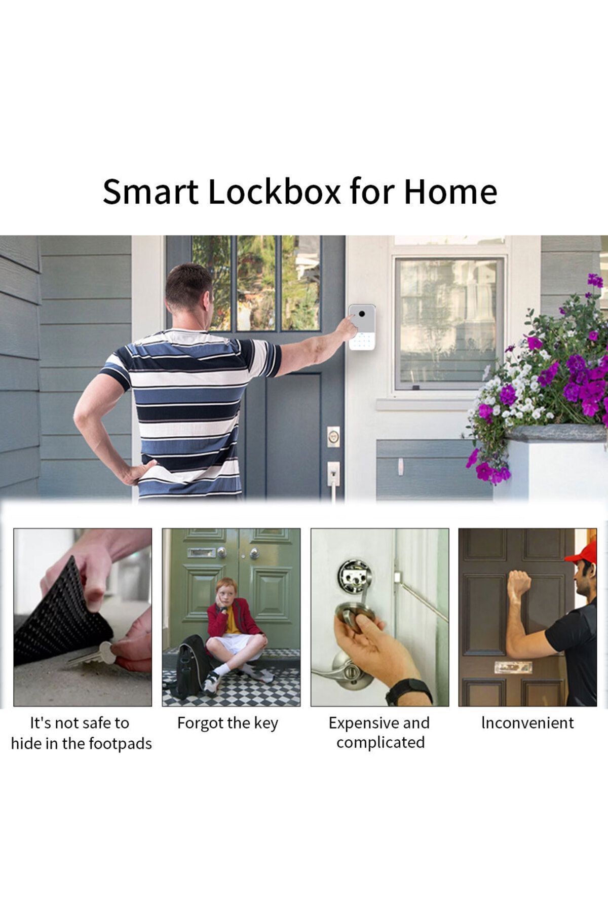 Choice-Key Safe TTlock Fingerprint Bluetooth Wifi Digital Key Box App Remote Unlock Wall Mount Security ... 4
