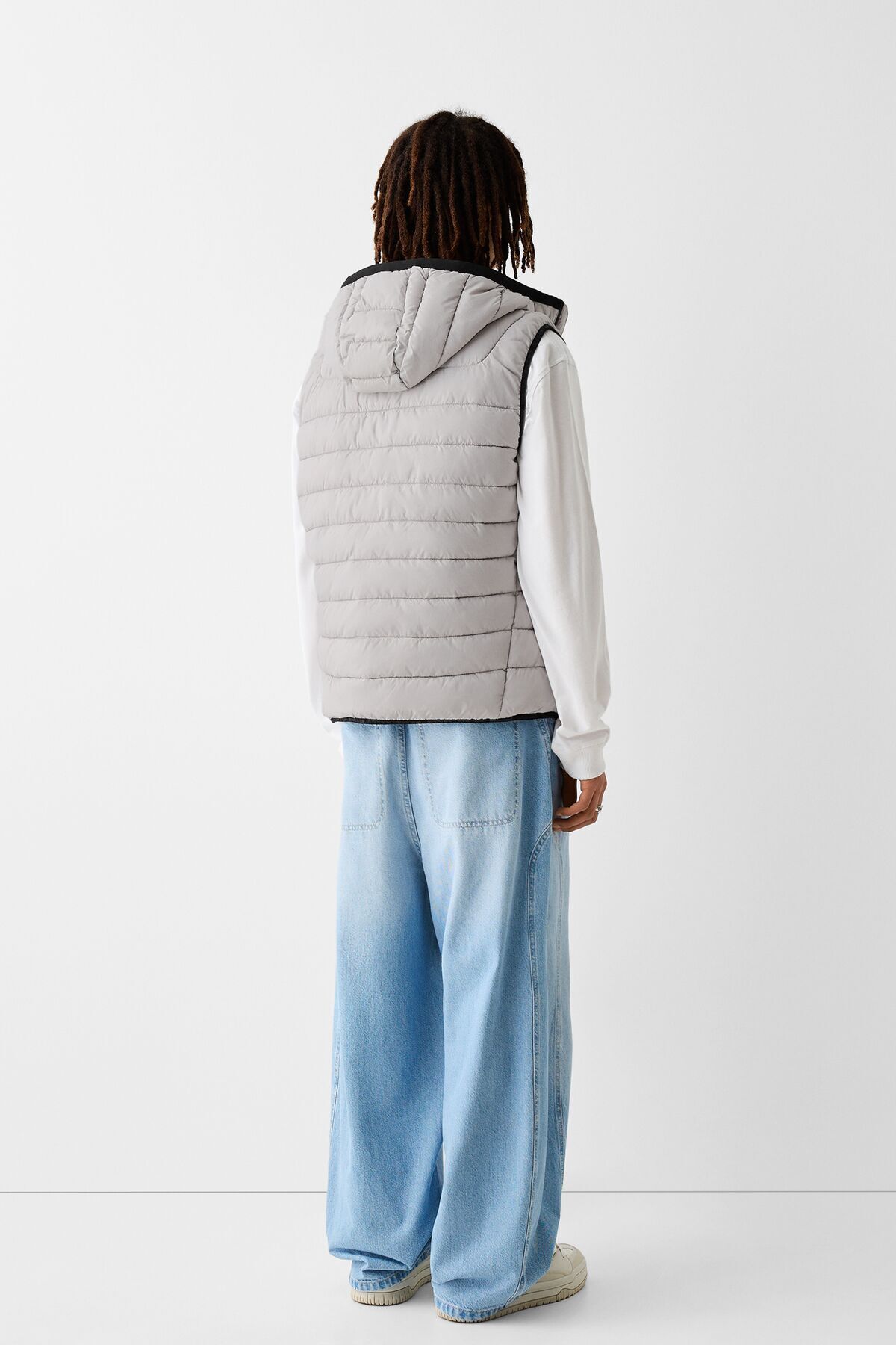 Bershka-Lightweight puffer gilet with hood 3