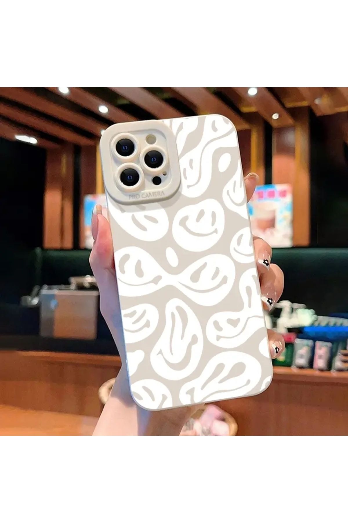 Choice-White Twist Smiley Face Phone Case For iPhone 14 13 11 15 Pro Max 12 Mini XS XR X 8 7 Plus SE 202... 2