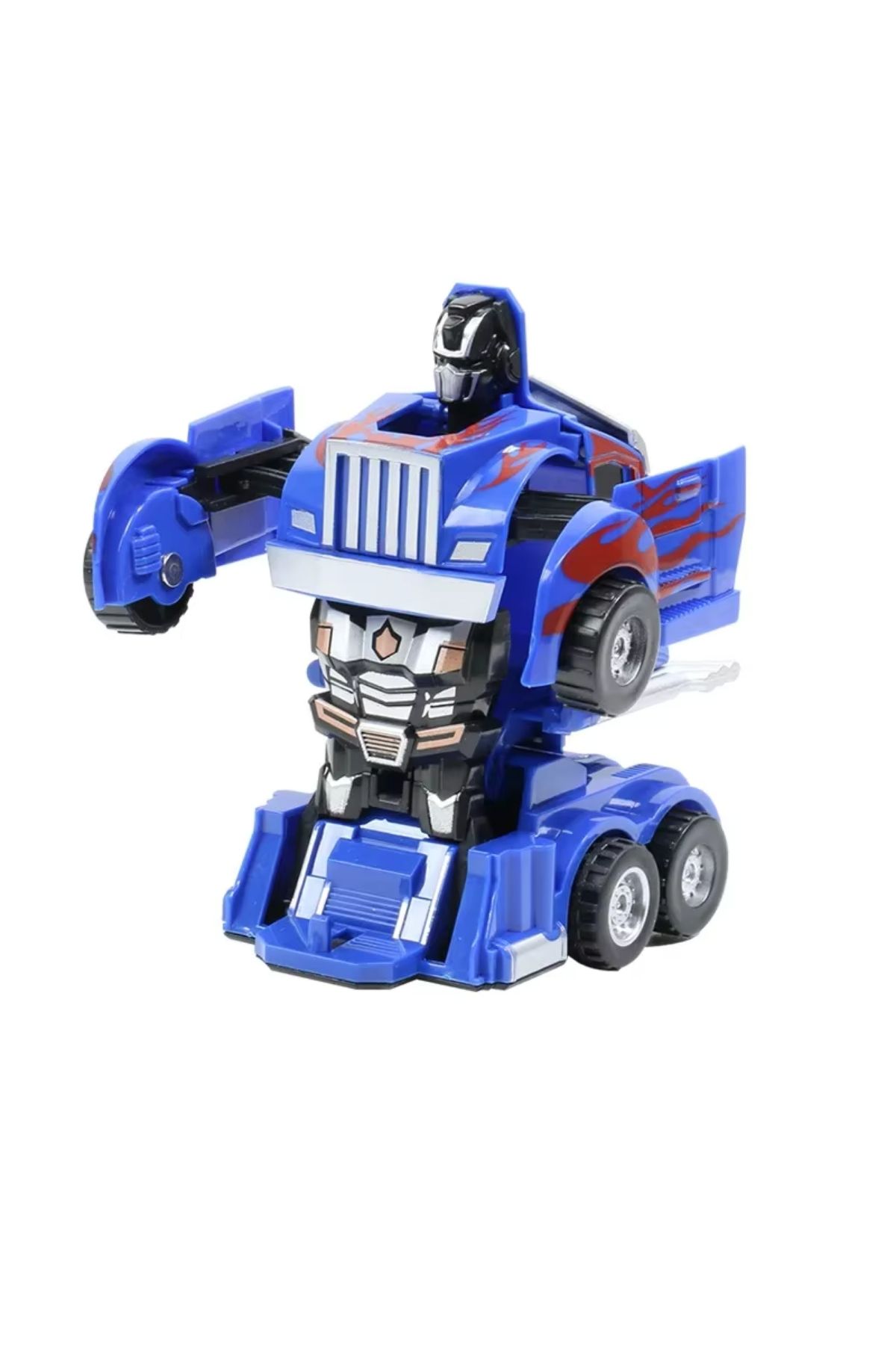 TUENGİ STORE-Optimus Prime One-Button Robot Transforming Truck Toy 4