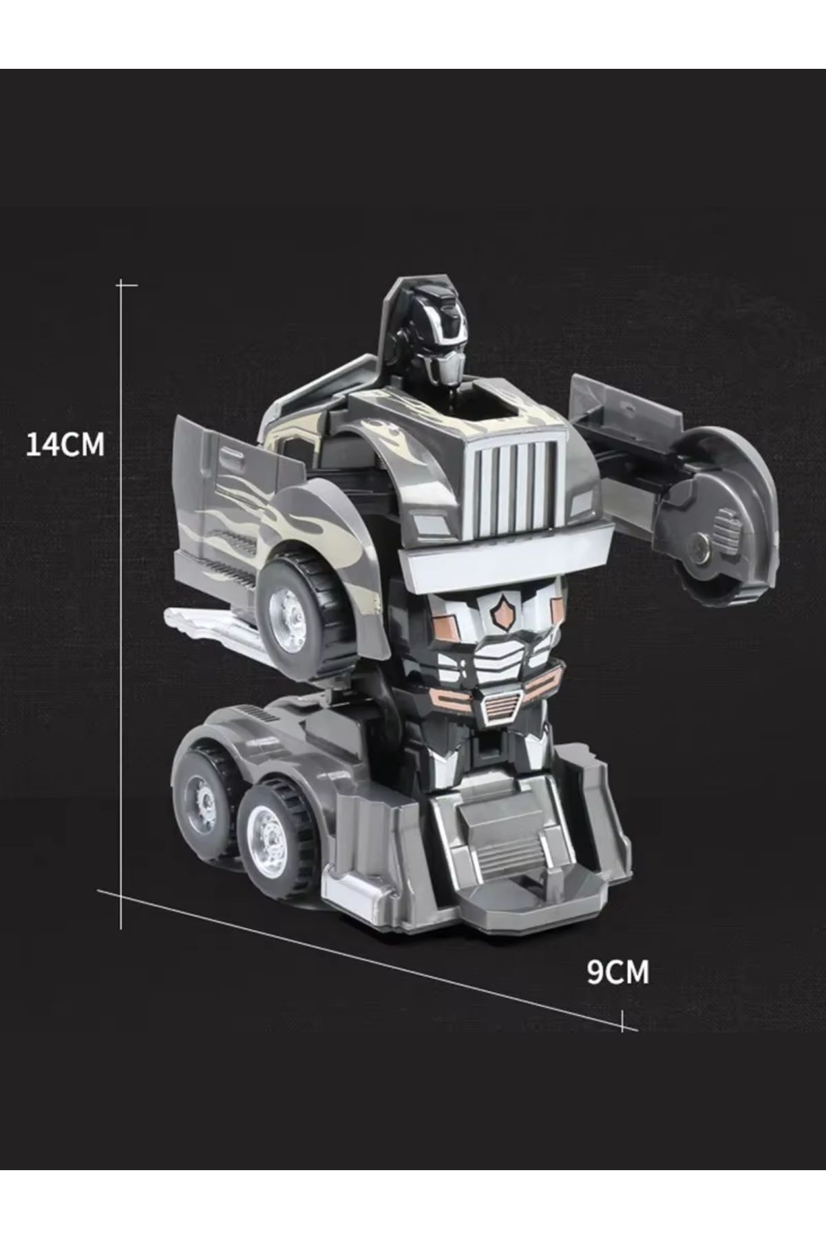 TUENGİ STORE-Optimus Prime One-Button Robot Transforming Truck Toy 7