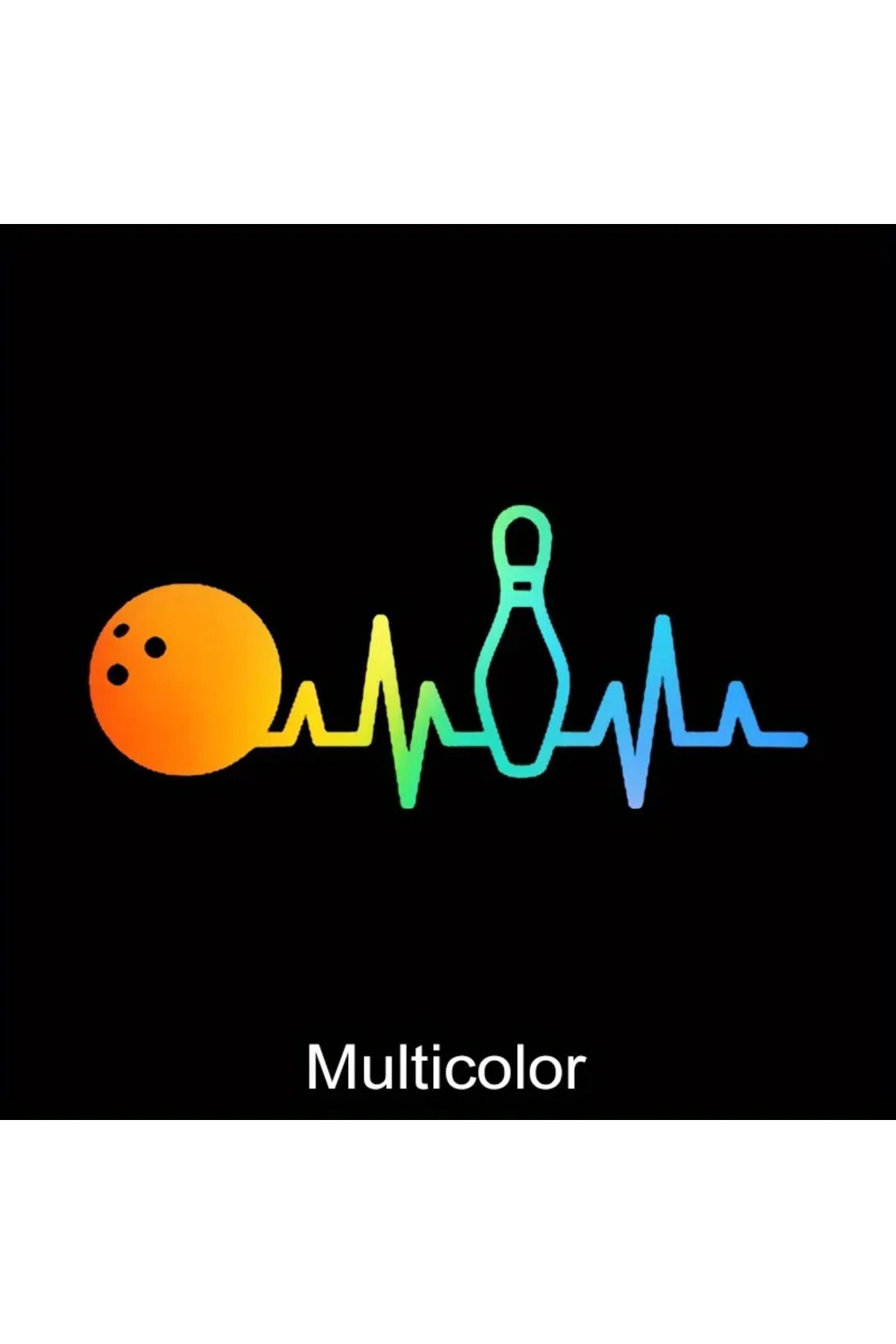 Choice-Bowling Heartbeat Reflective Car Stickers Auto Window Bumper Vinyl Decals Waterproof Decal Creati... 7