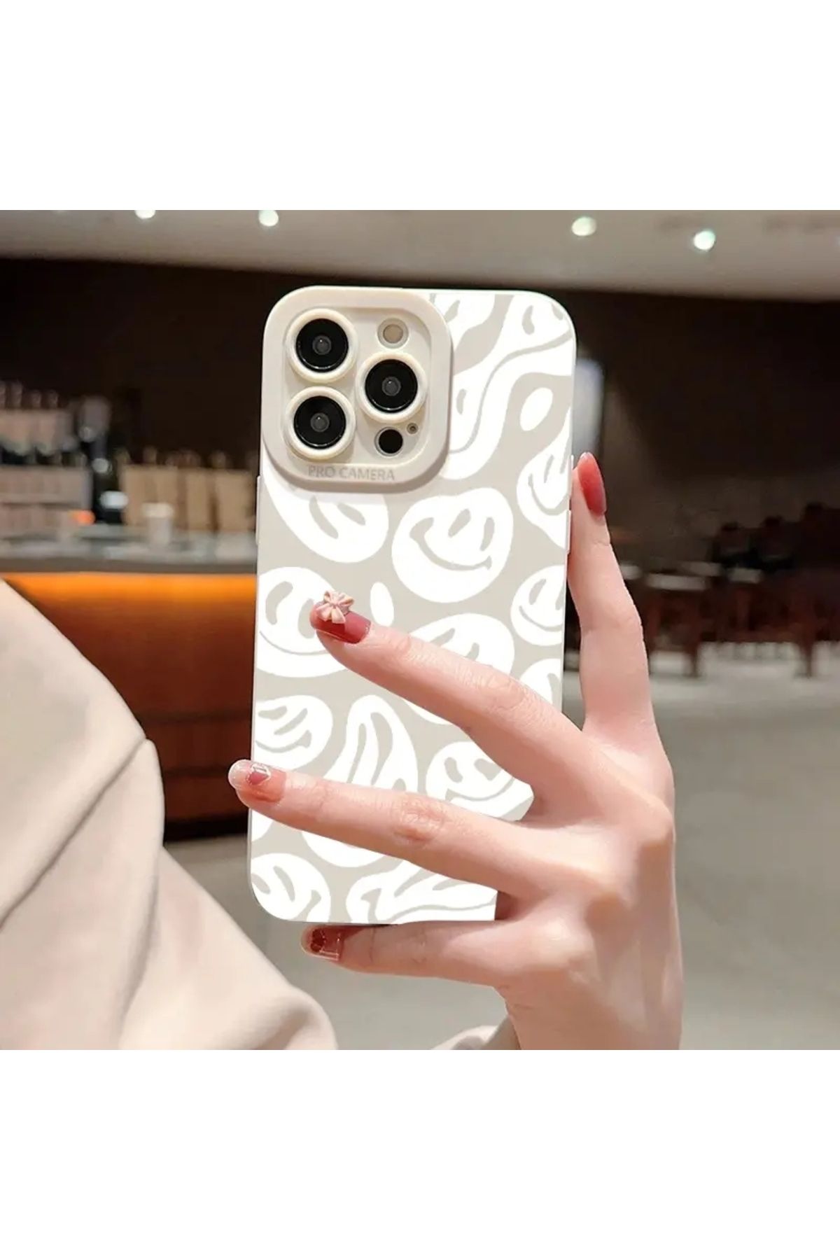 Choice-White Twist Smiley Face Phone Case For iPhone 14 13 11 15 Pro Max 12 Mini XS XR X 8 7 Plus SE 202... 3