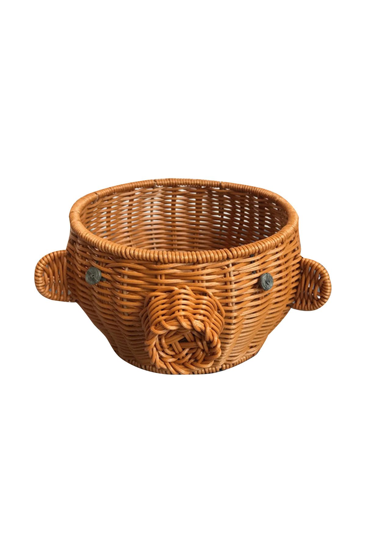 Choice-Animal Shaped Rattan Woven Fruit Basket Cute Shape Animal Shaped For In The Living Room 7