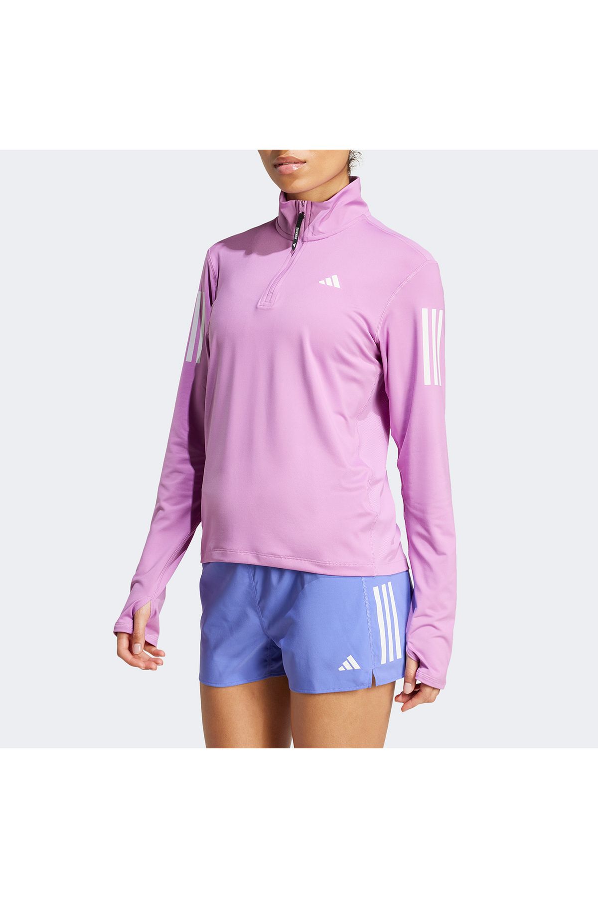 adidas-Own the Run Women's Purple Running Sweatshirt 5